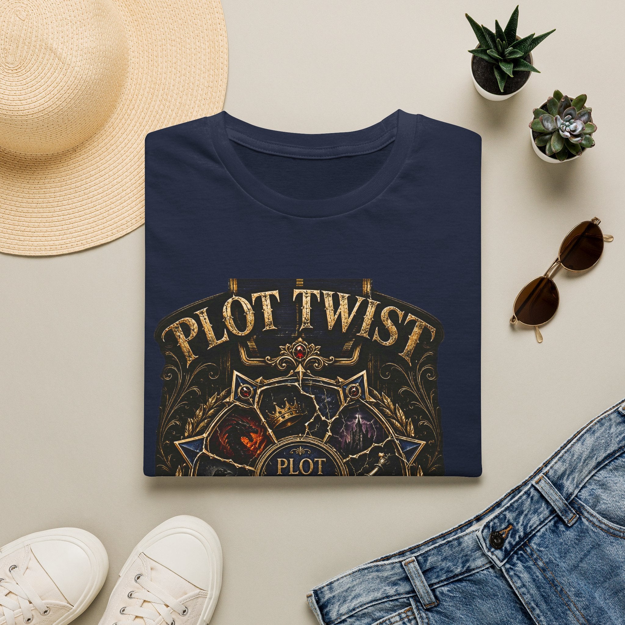 Plot Twist Survivor T‑Shirt — Funny Reader & Writer Literary Tee