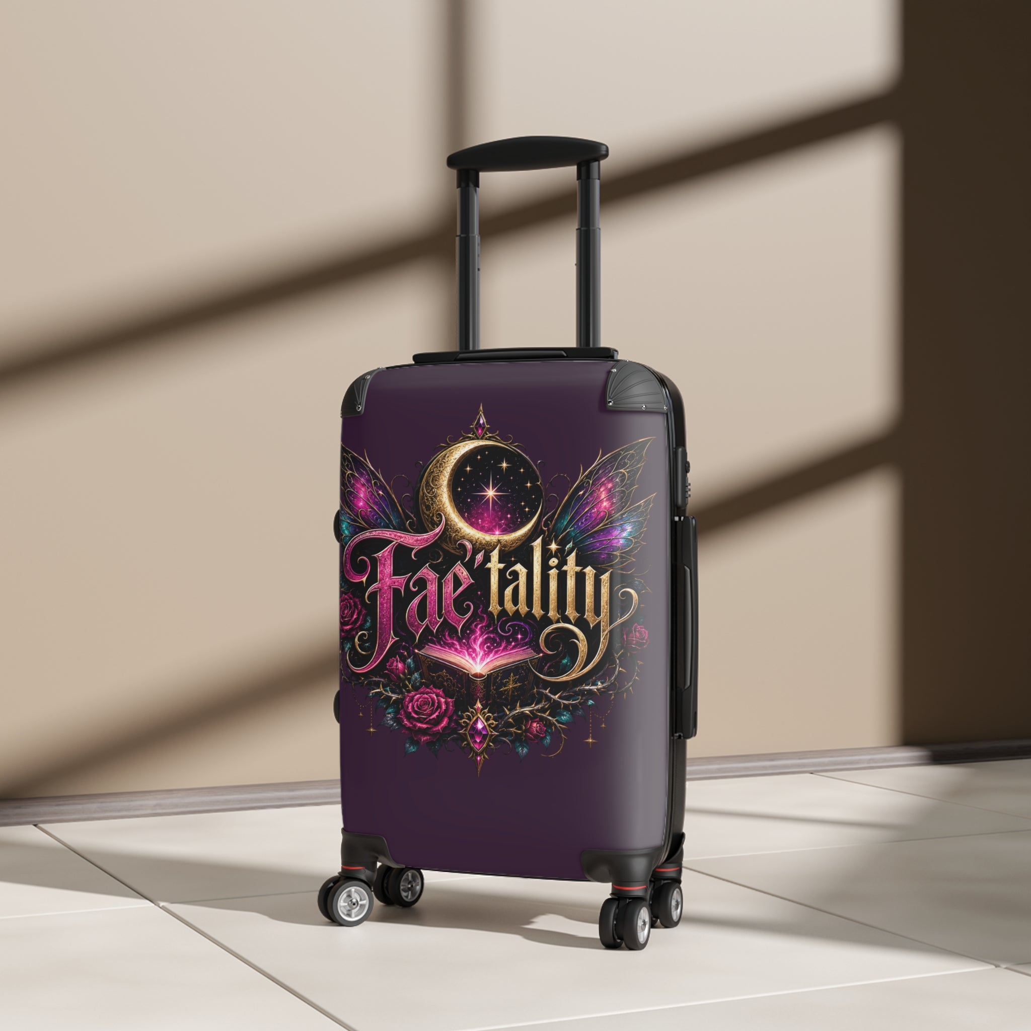 Fae-tality Carry-On Suitcase — Magical Moonlight Fairy Travel Luggage