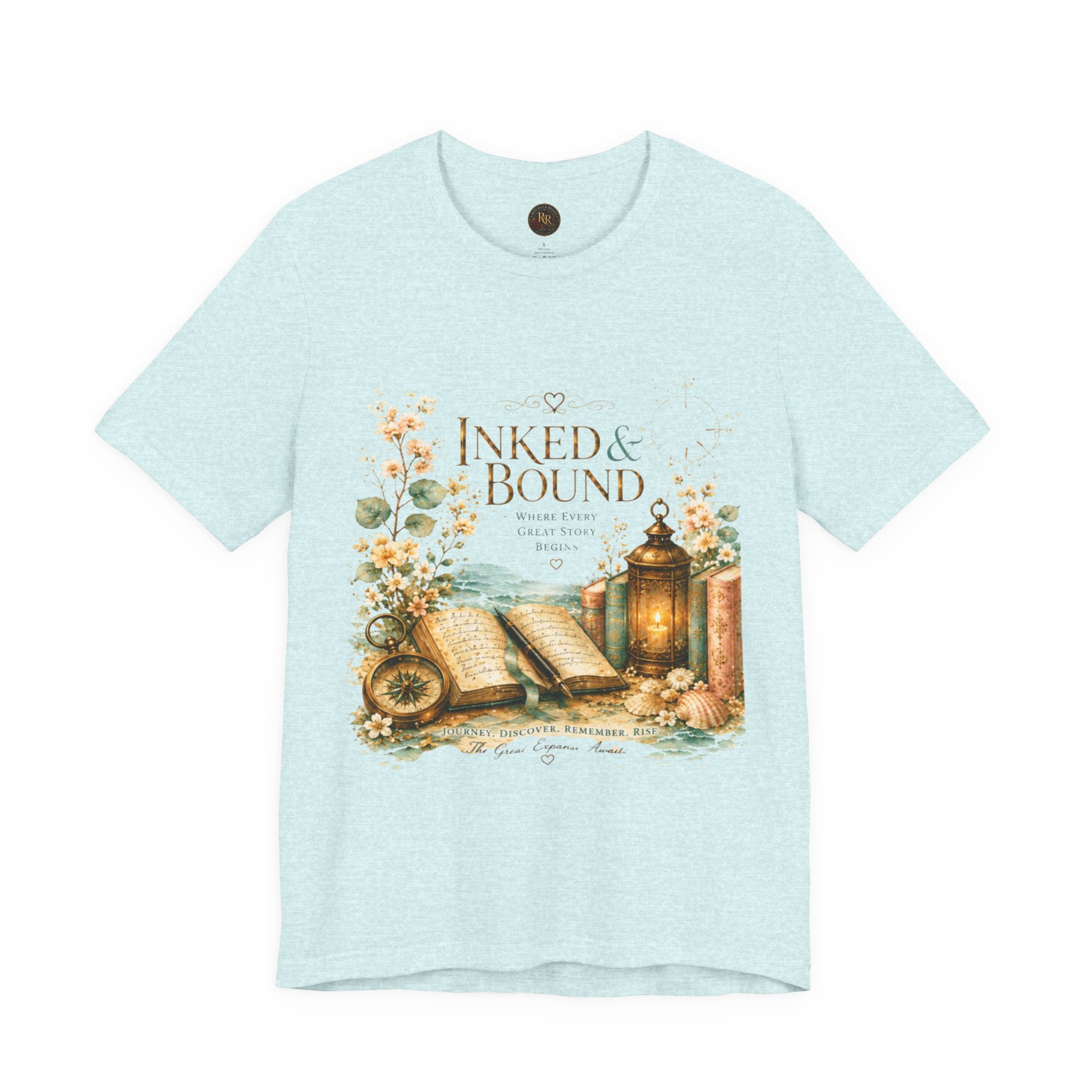 Inked & Bound Vintage Booklover Tee Bronze