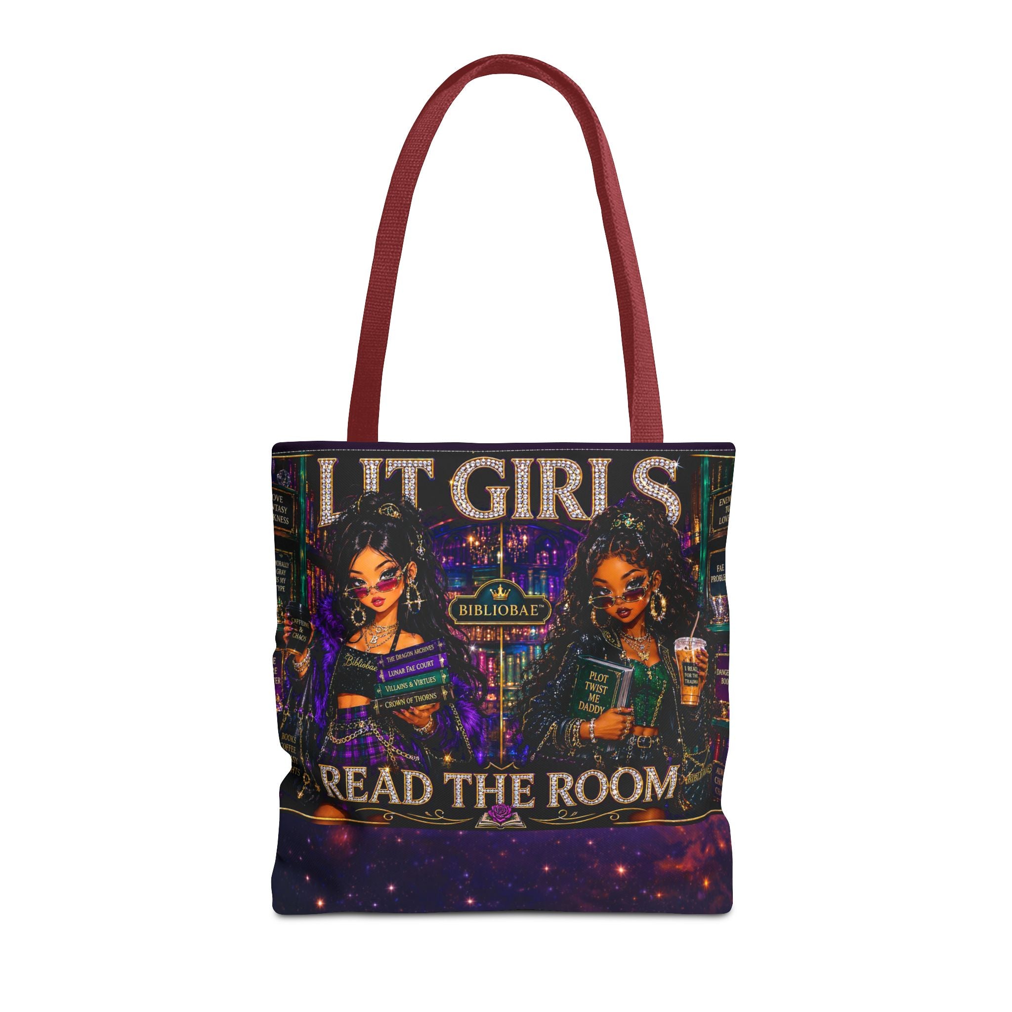 Tote Bag — 'Lit Girls Read the Room' Book Club Graphic Tote