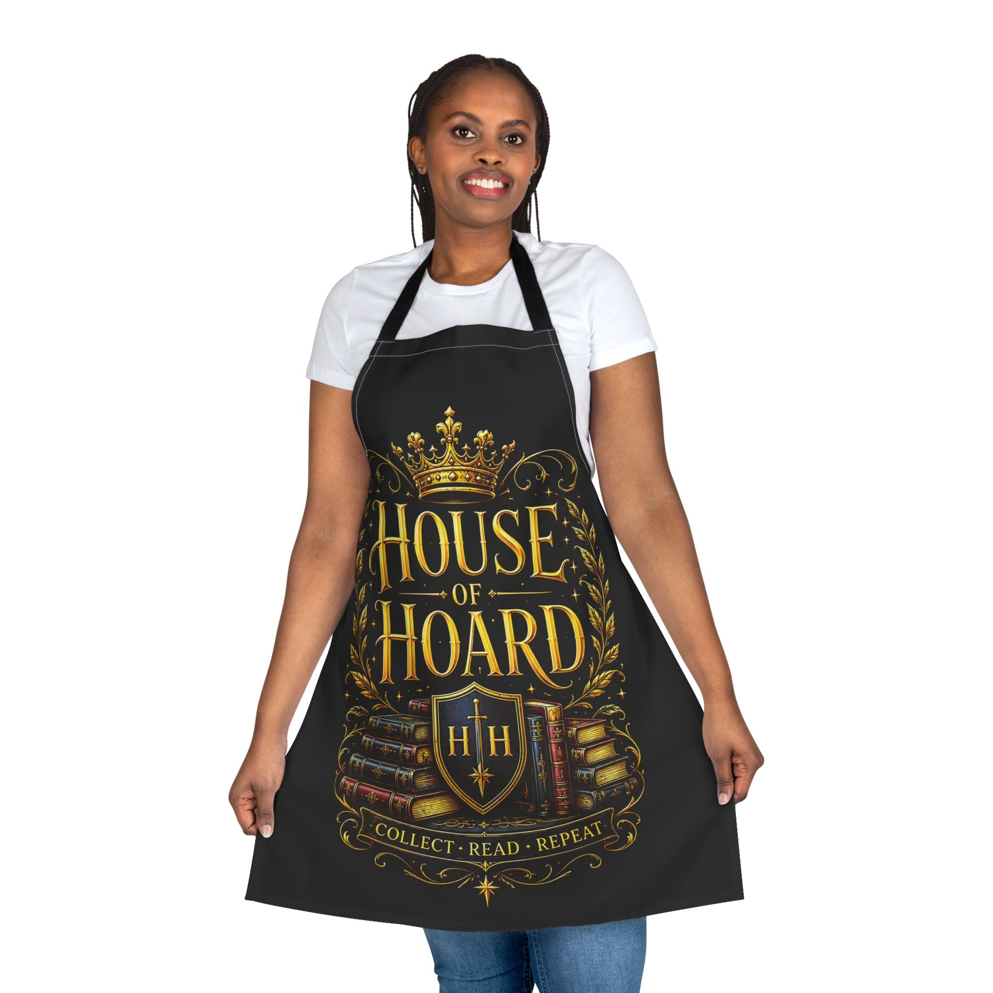 Apron — "House of Hoard" Vintage Book Lover Cooking Apron