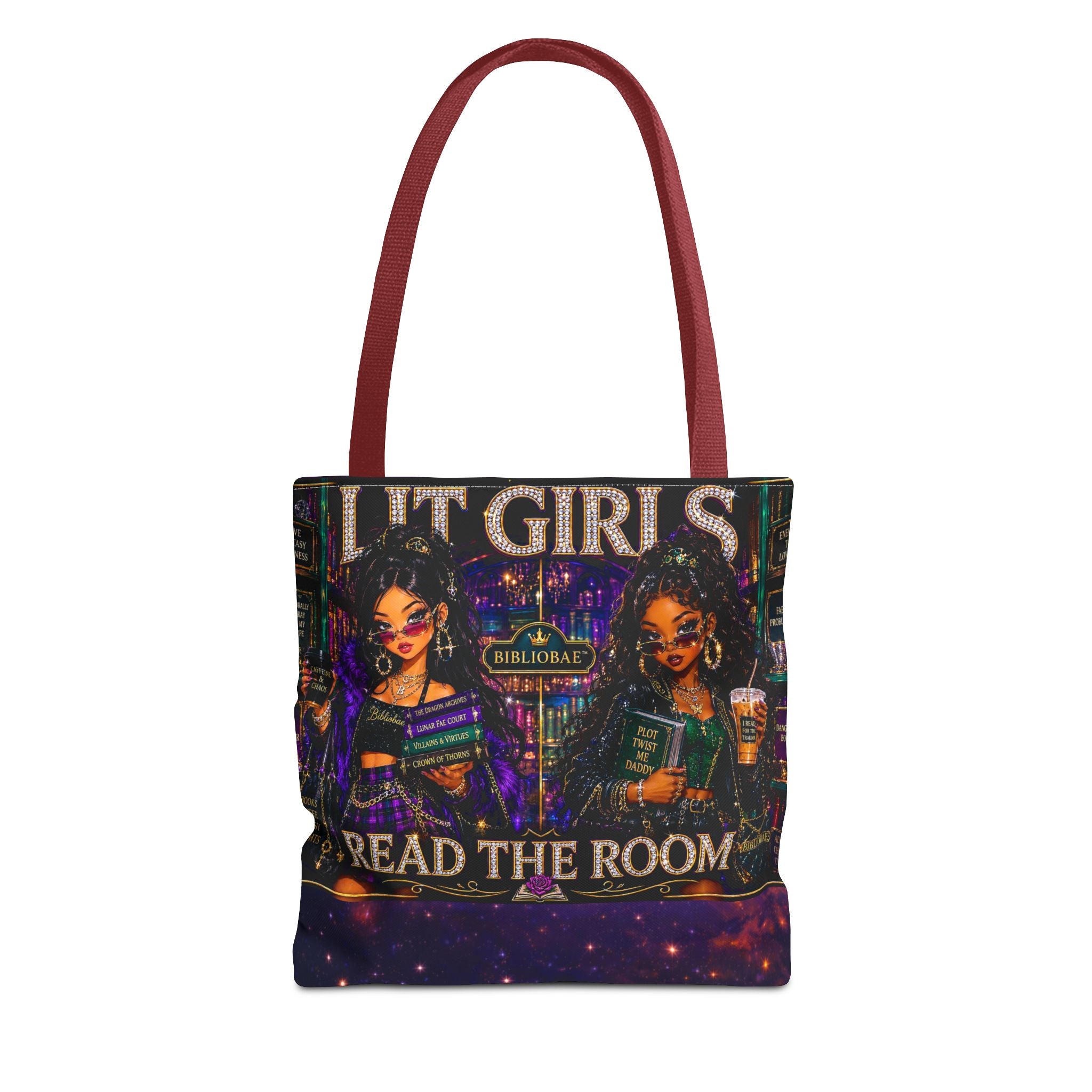 Tote Bag — 'Lit Girls Read the Room' Book Club Graphic Tote