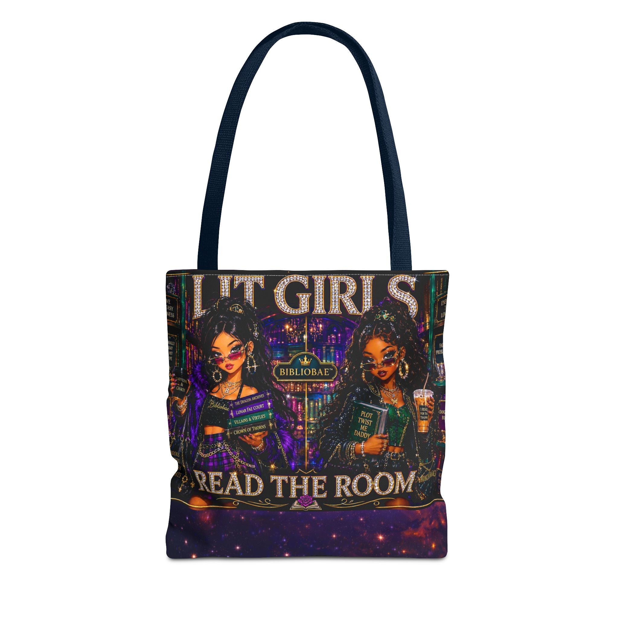 Tote Bag — 'Lit Girls Read the Room' Book Club Graphic Tote
