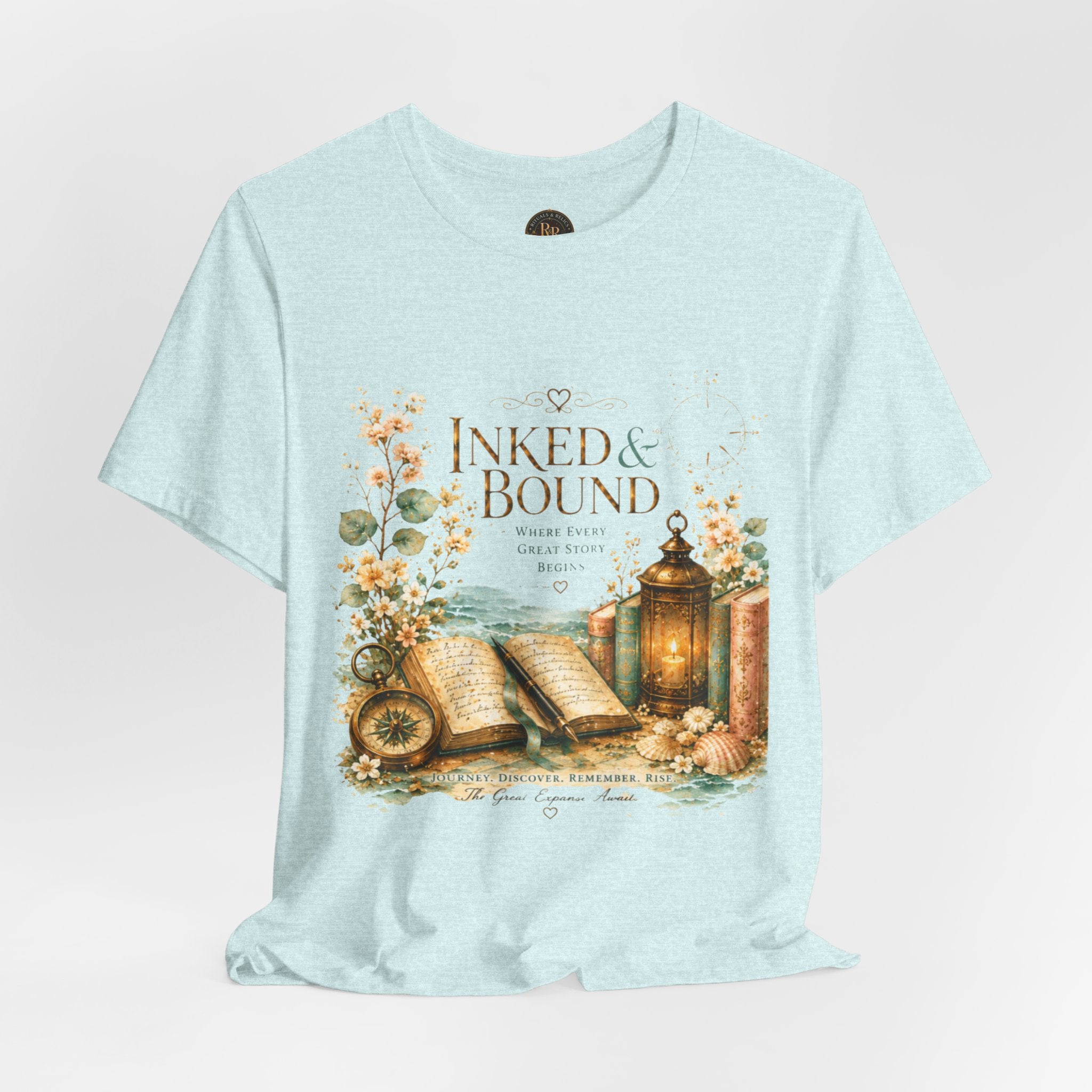 Inked & Bound Vintage Booklover Tee Bronze