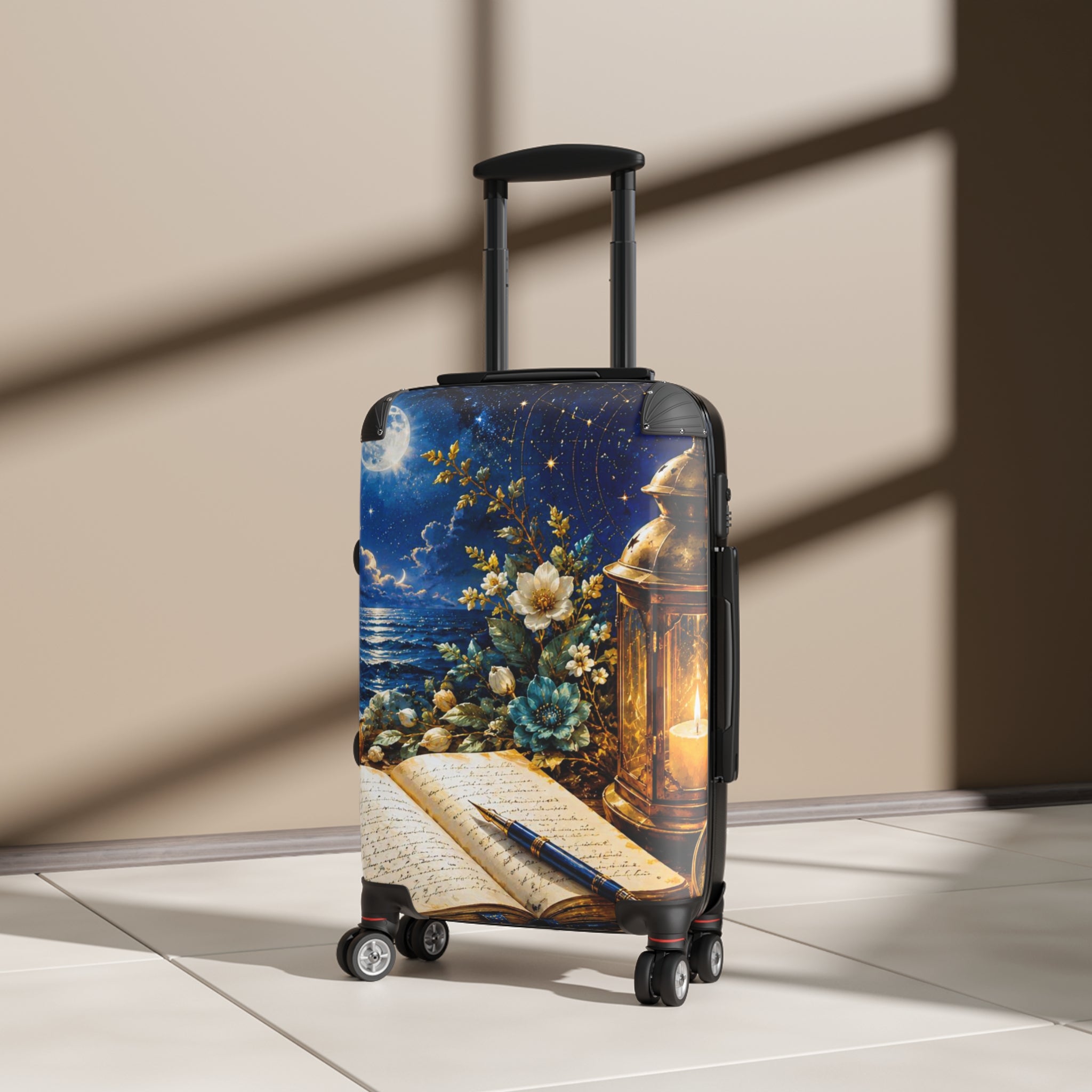 Suitcase — Nautical Night Journal Print Carry-On Luggage