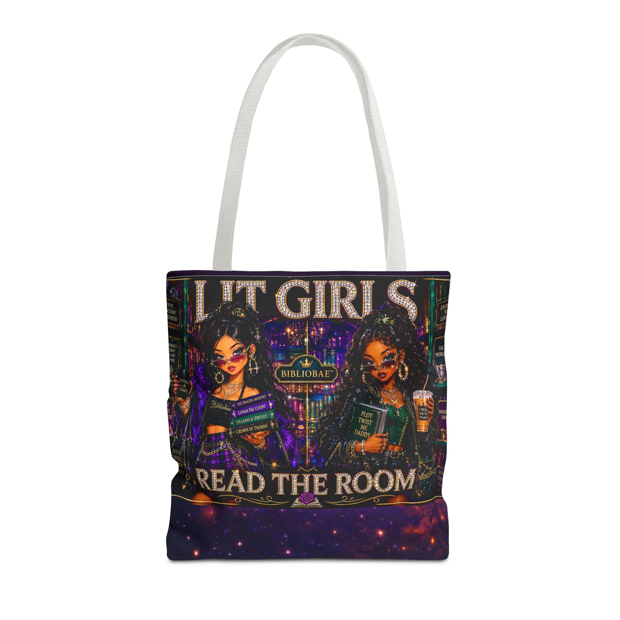 Tote Bag — 'Lit Girls Read the Room' Book Club Graphic Tote