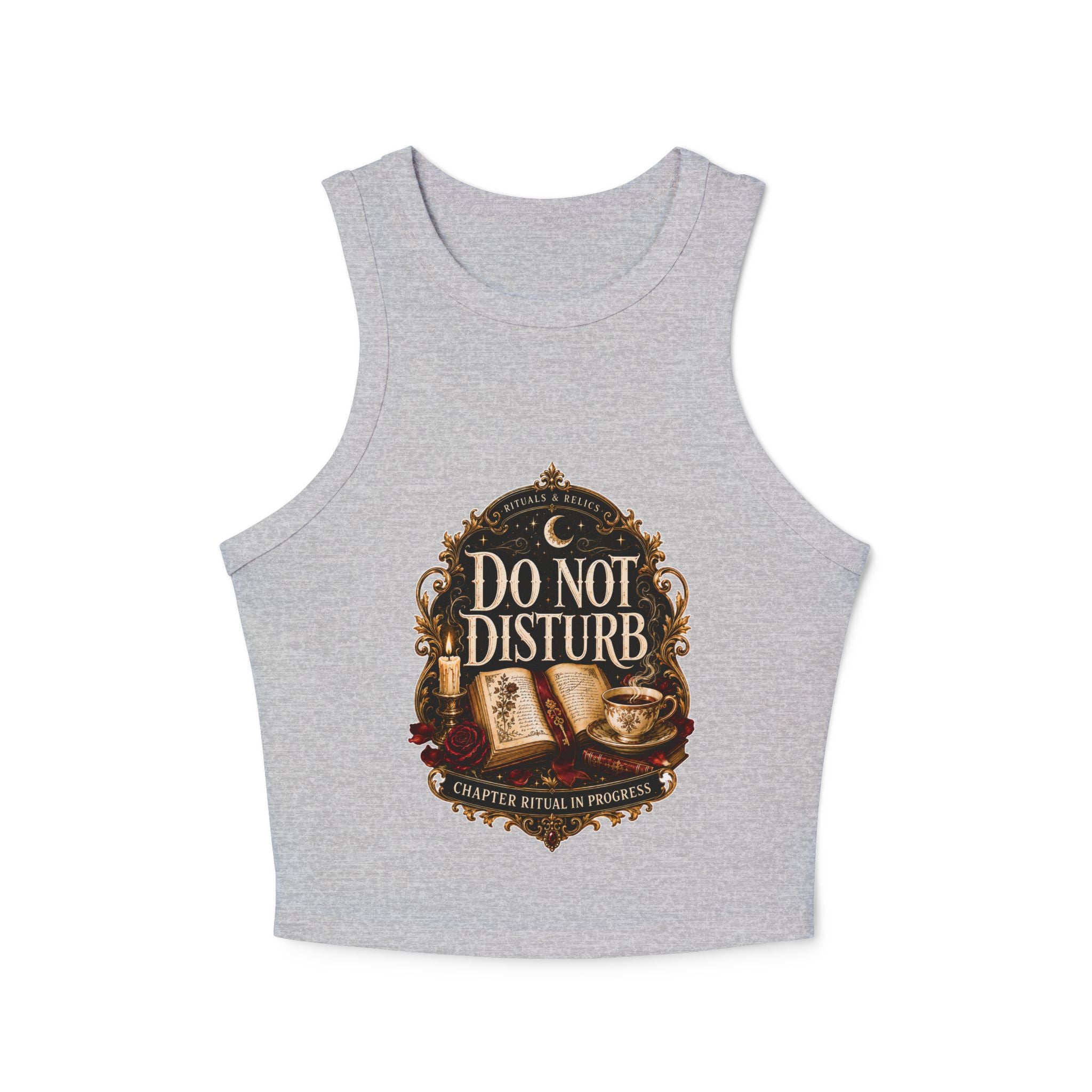 Do Not Disturb Tank Top — Witchy Bookish Graphic Racerback