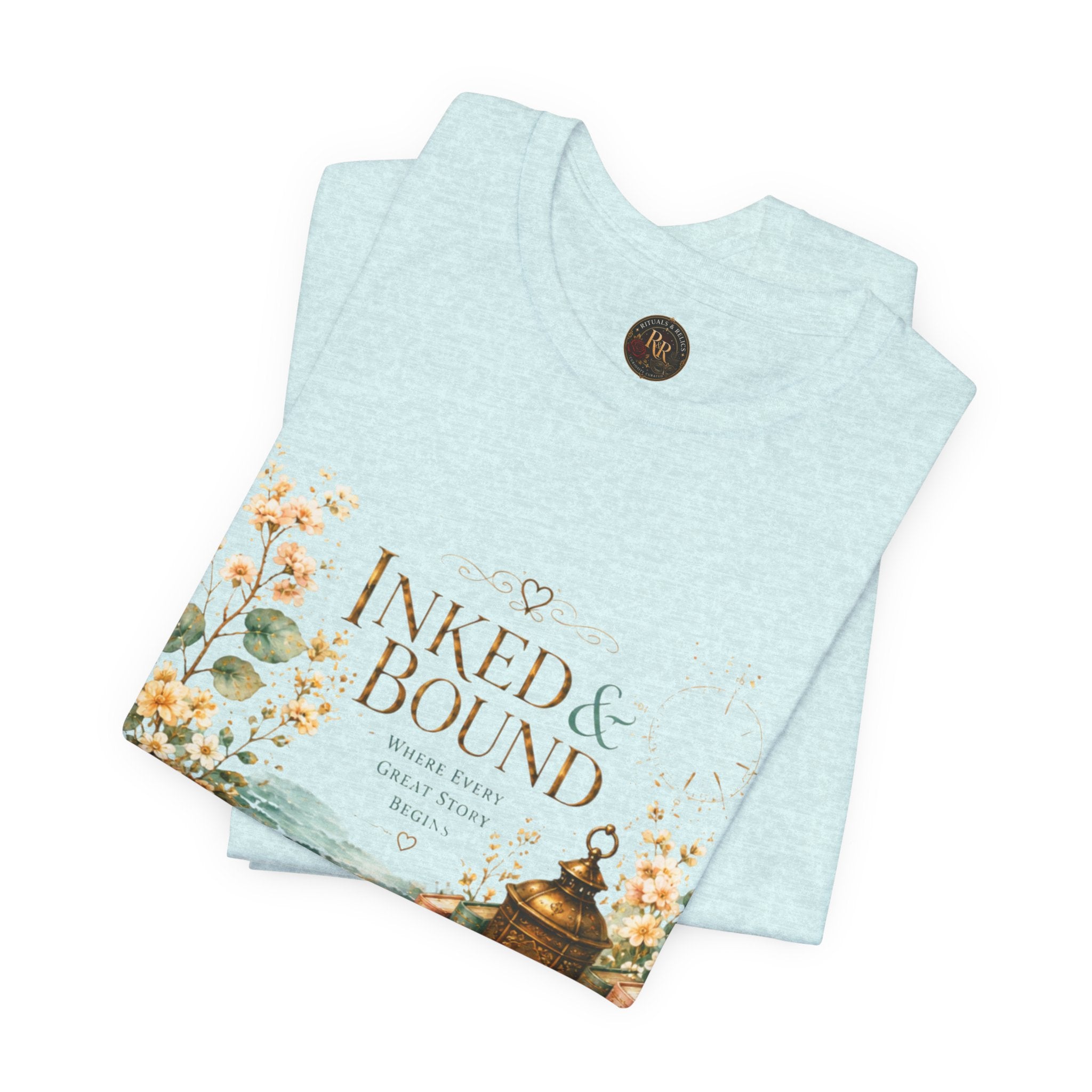 Inked & Bound Vintage Booklover Tee Bronze