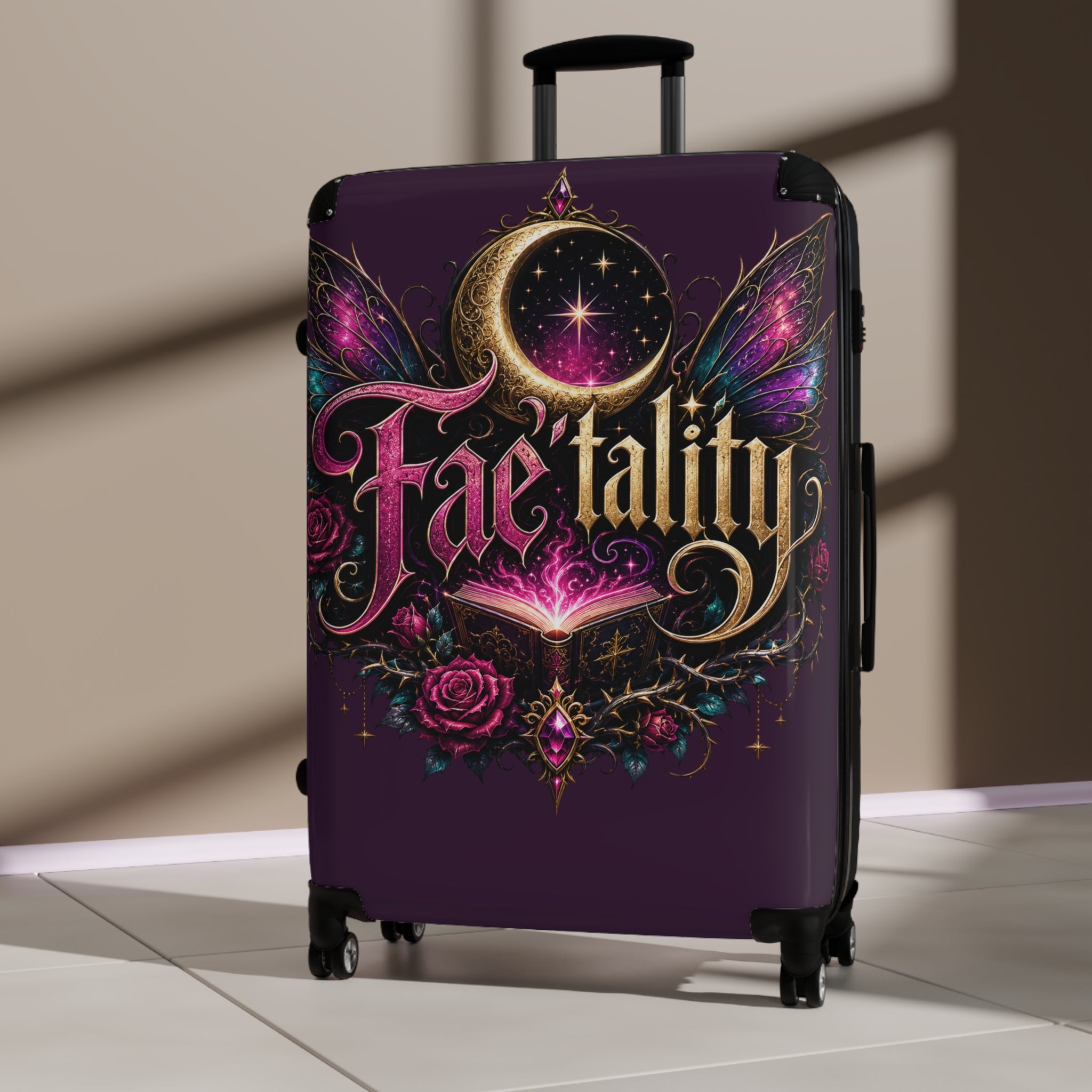 Fae-tality Carry-On Suitcase — Magical Moonlight Fairy Travel Luggage