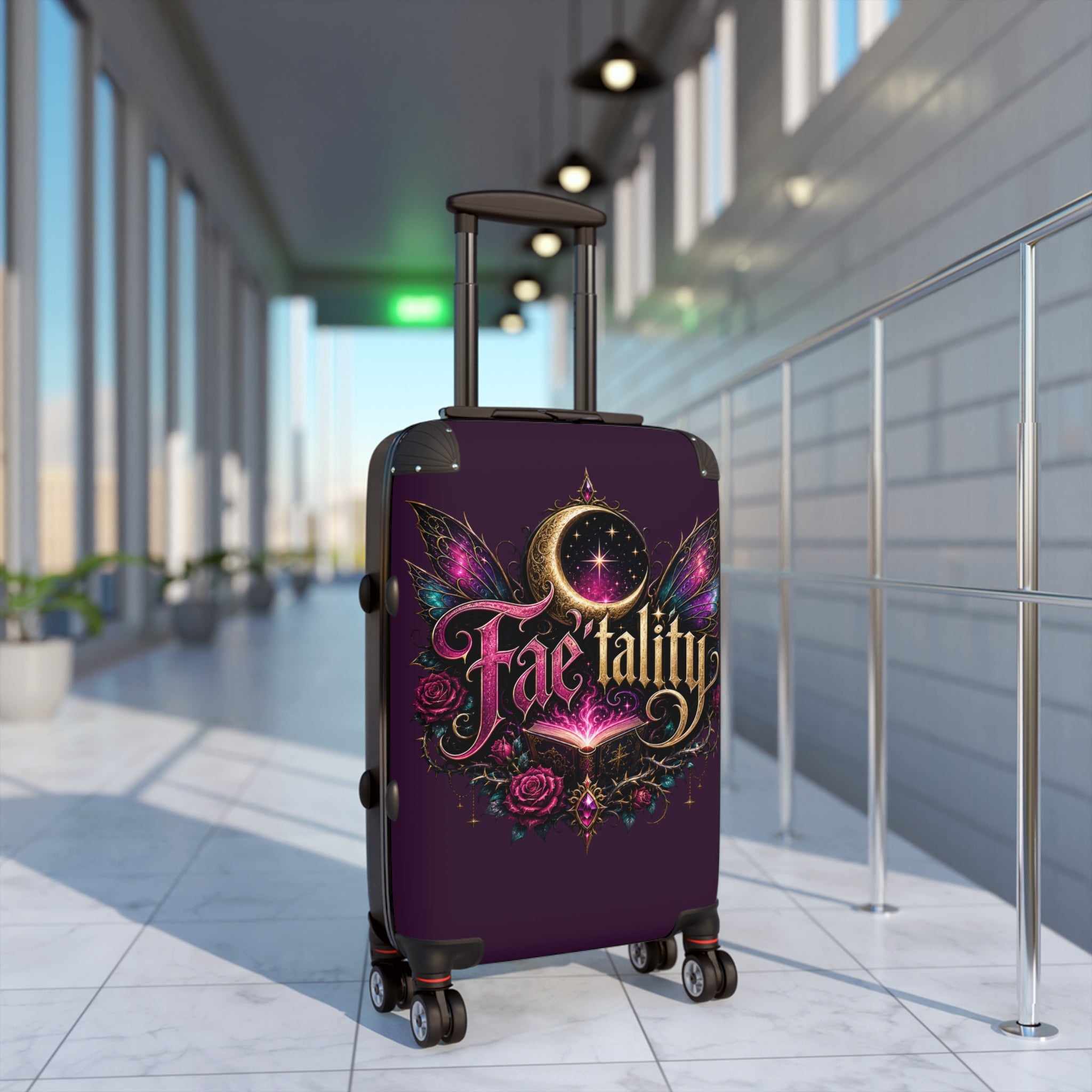 Fae-tality Carry-On Suitcase — Magical Moonlight Fairy Travel Luggage