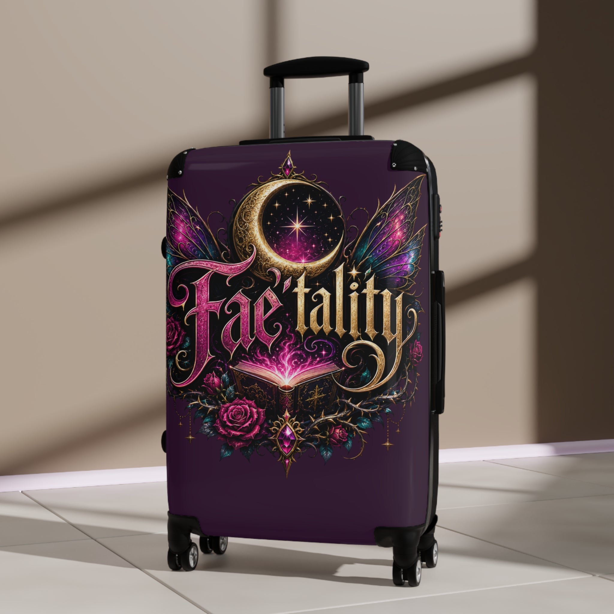 Fae-tality Carry-On Suitcase — Magical Moonlight Fairy Travel Luggage