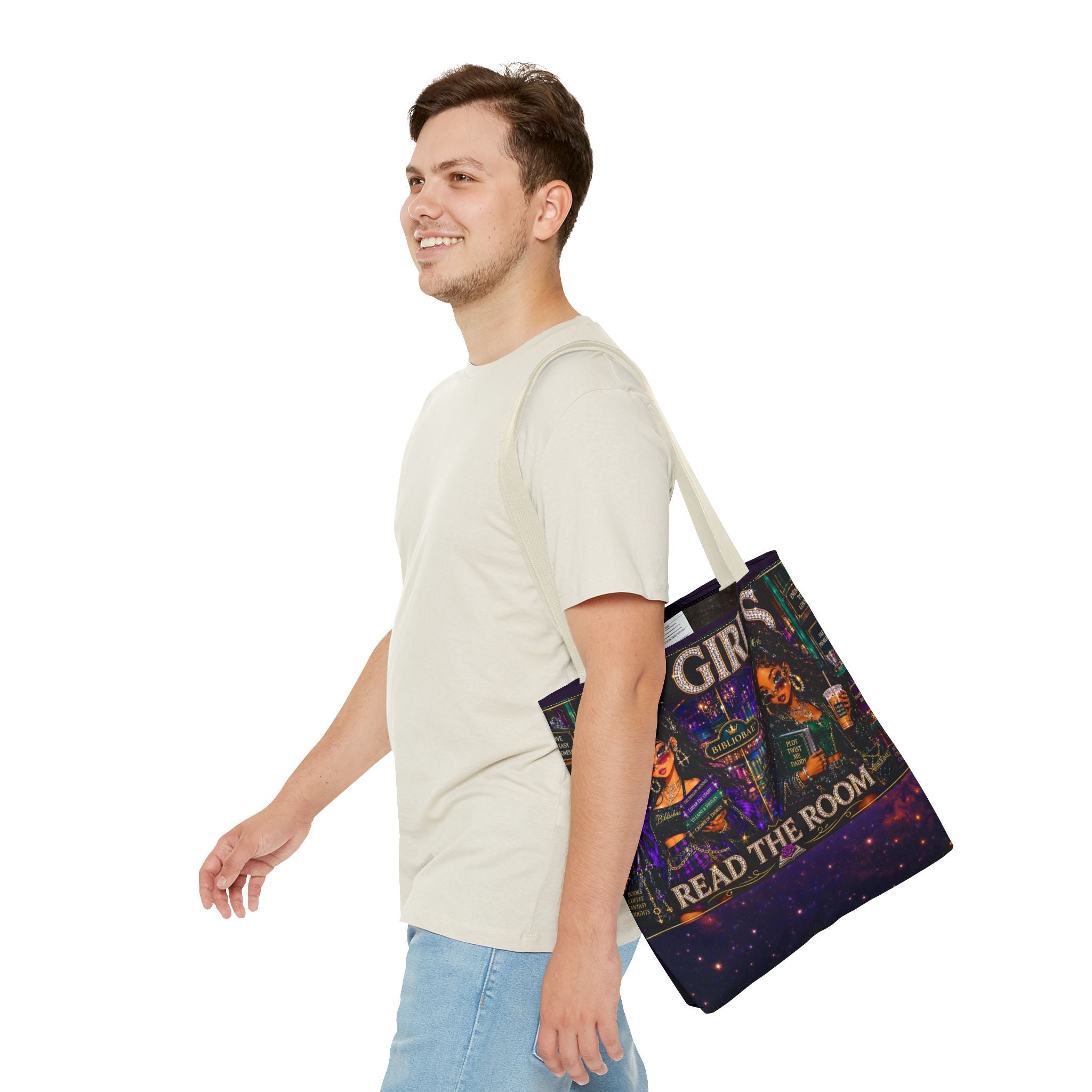 Tote Bag — 'Lit Girls Read the Room' Book Club Graphic Tote
