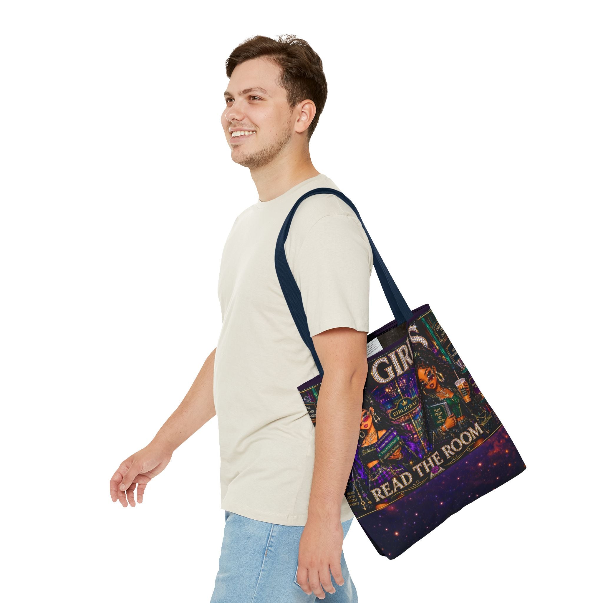 Tote Bag — 'Lit Girls Read the Room' Book Club Graphic Tote