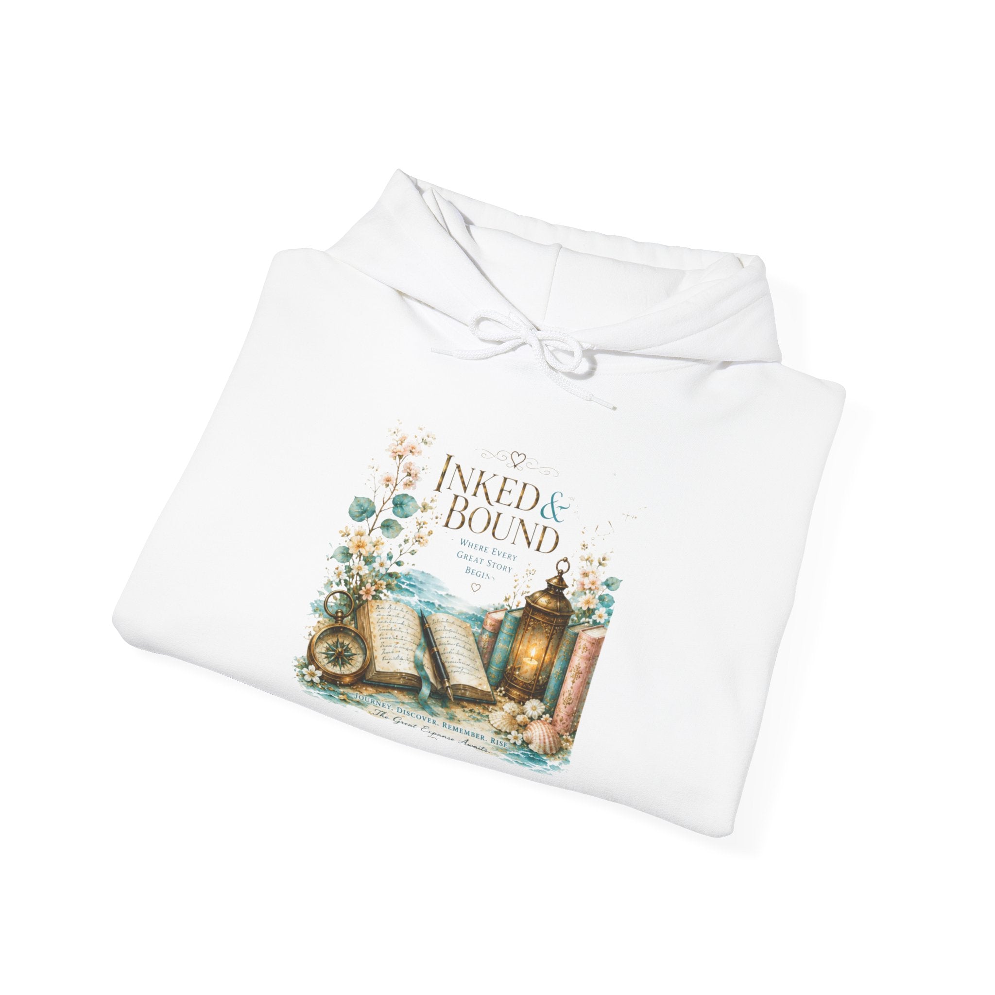 Hoodie - Enchanted Bookshop Vintage Library Design (“Inked & Bound”)