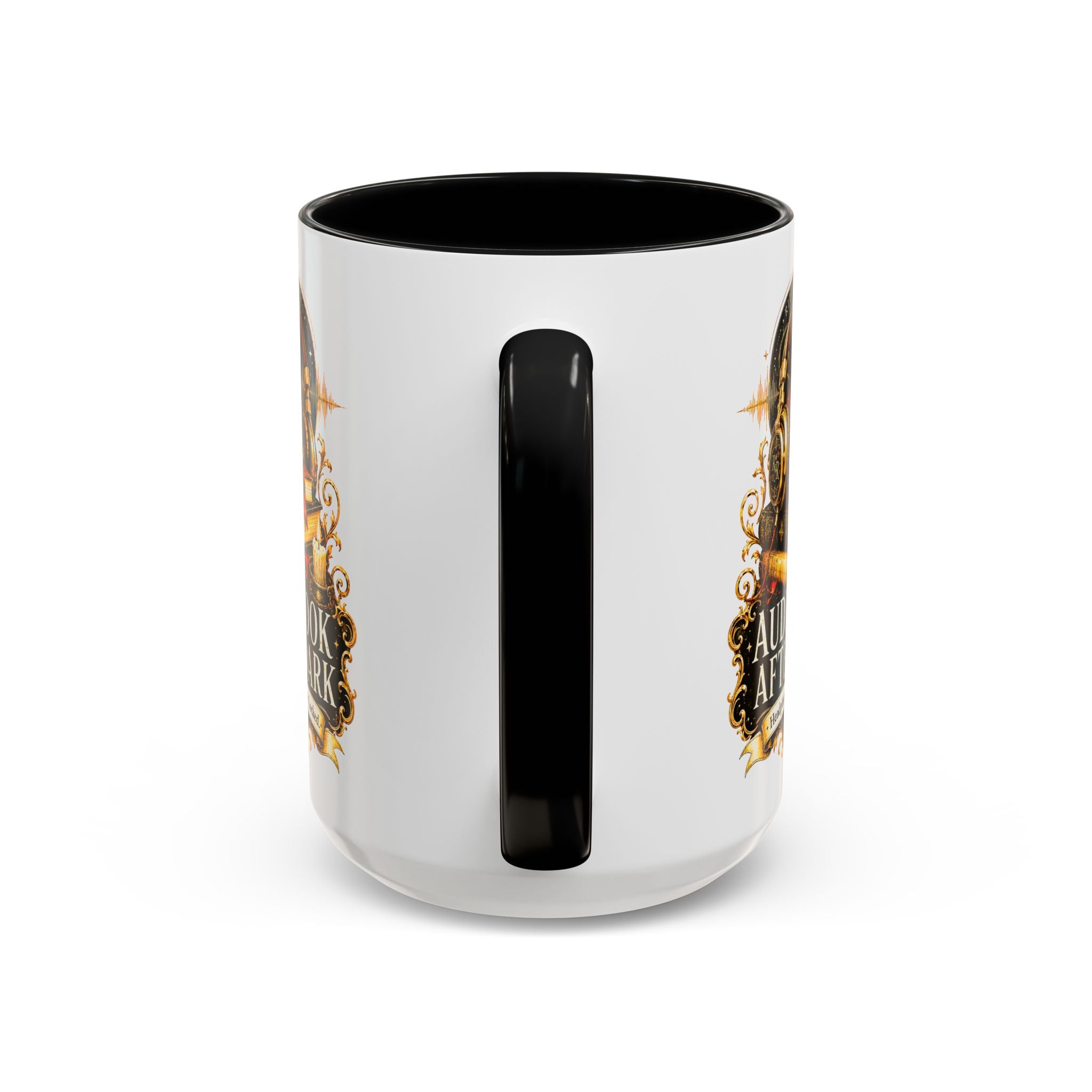Audiobook After Dark Coffee Mug — Headphones On, Plot Locked (Accent 11/15oz)