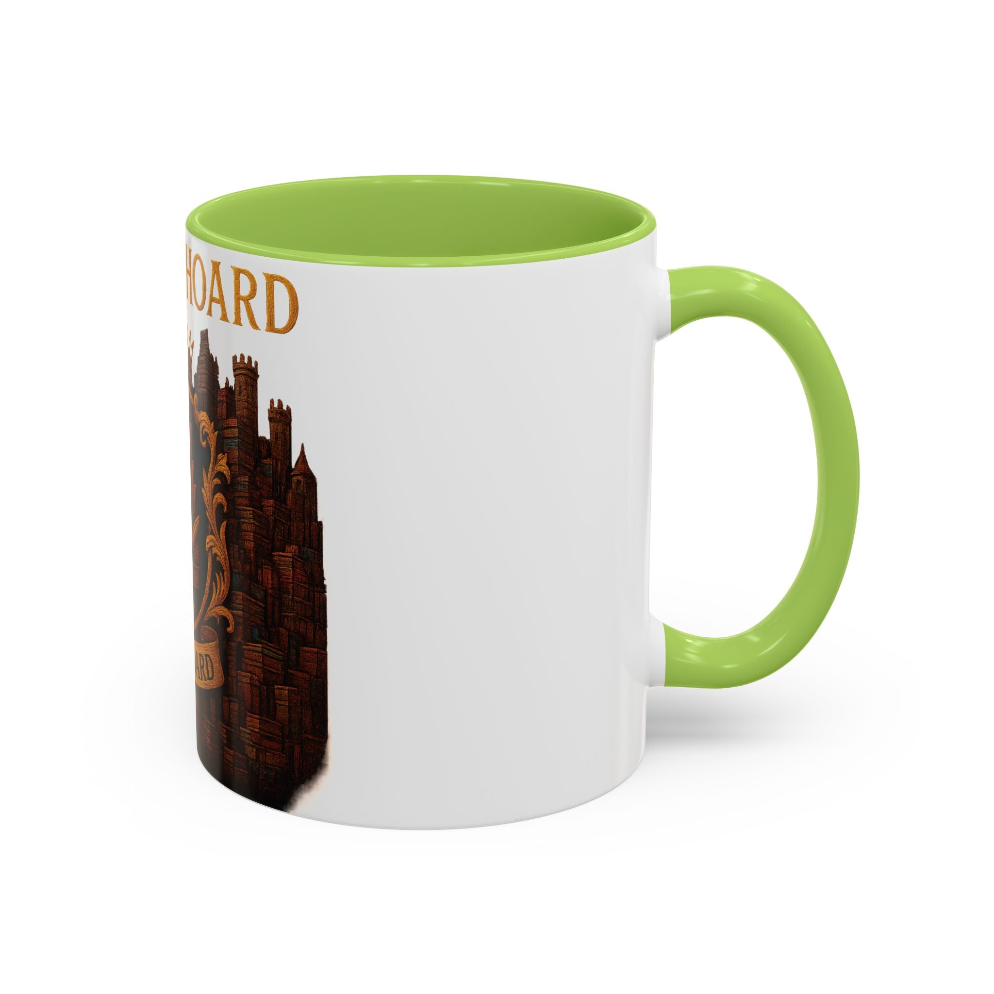 House of Hoard Book Hoard Accent Coffee Mug — Book Lover Novelty Gift (11/15 oz)