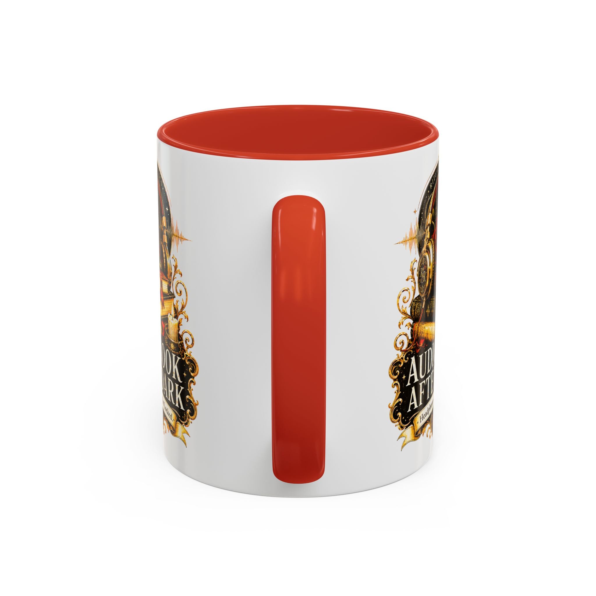 Audiobook After Dark Coffee Mug — Headphones On, Plot Locked (Accent 11/15oz)