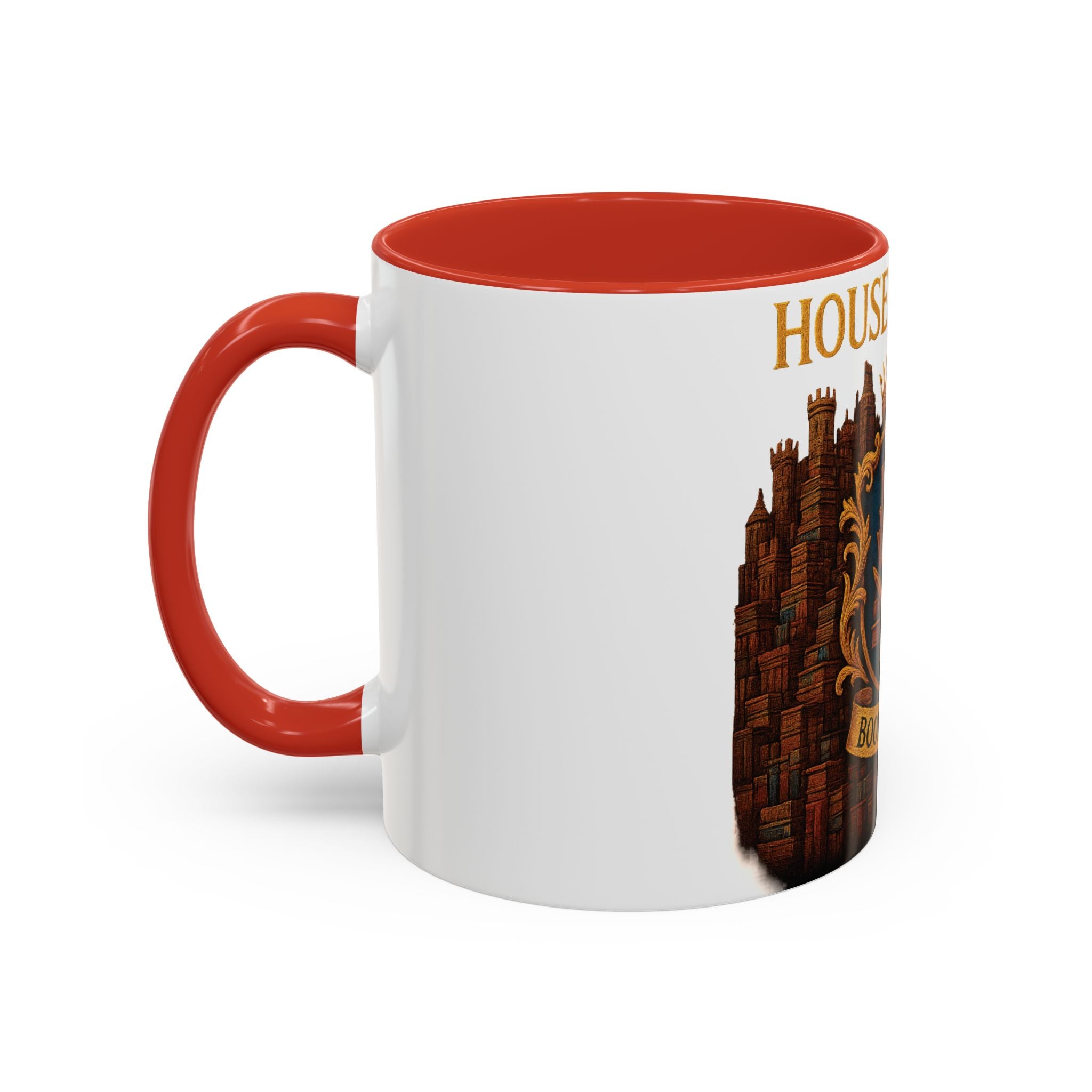 House of Hoard Book Hoard Accent Coffee Mug — Book Lover Novelty Gift (11/15 oz)