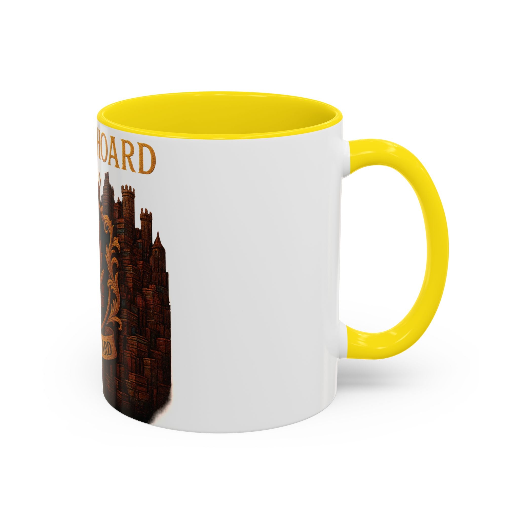 House of Hoard Book Hoard Accent Coffee Mug — Book Lover Novelty Gift (11/15 oz)