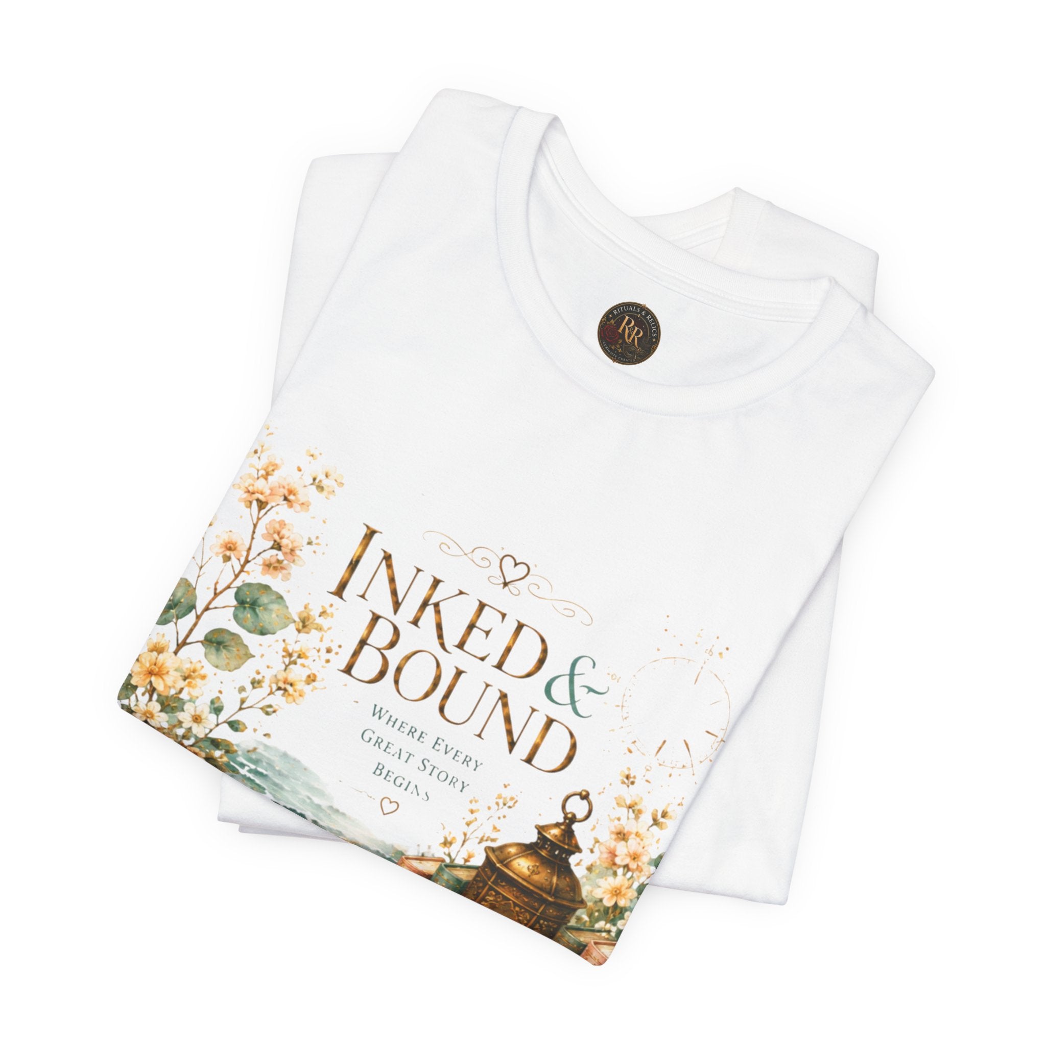 Inked & Bound Vintage Booklover Tee Bronze