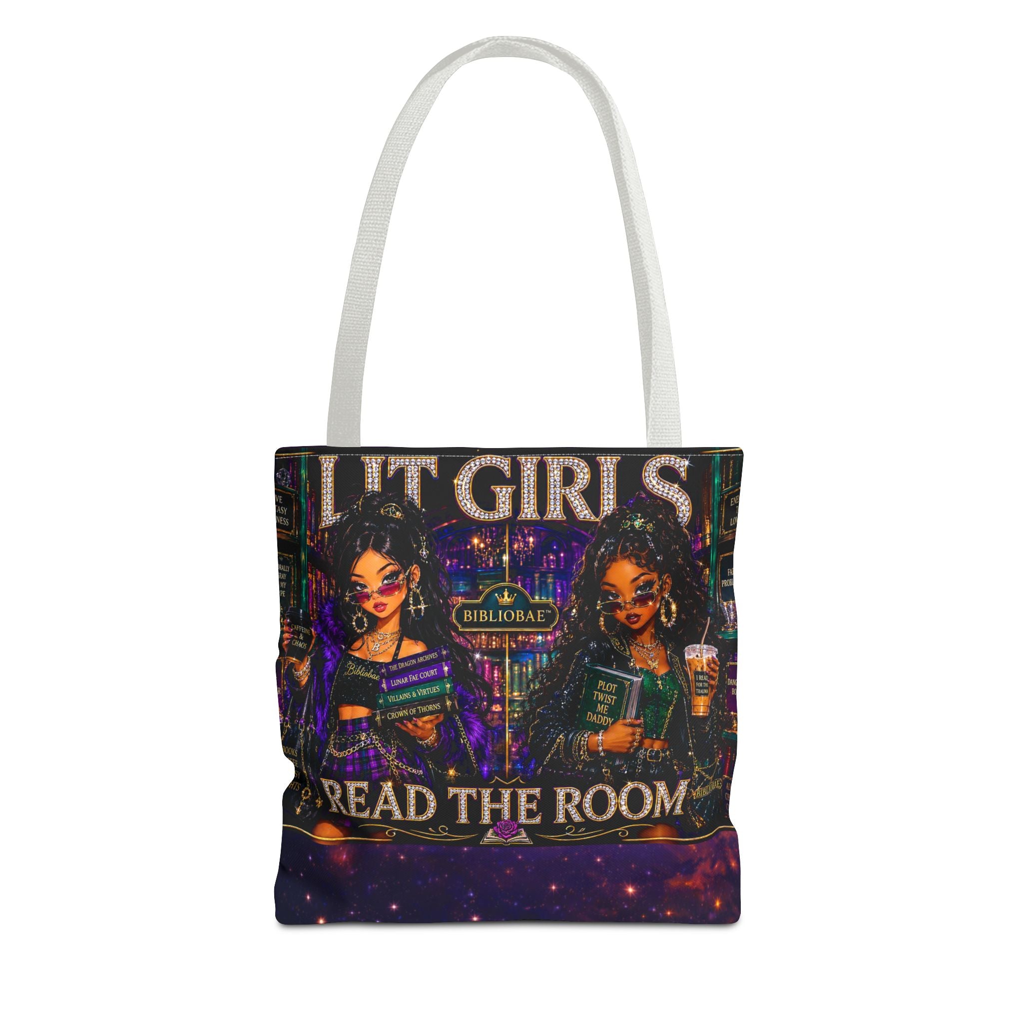 Tote Bag — 'Lit Girls Read the Room' Book Club Graphic Tote