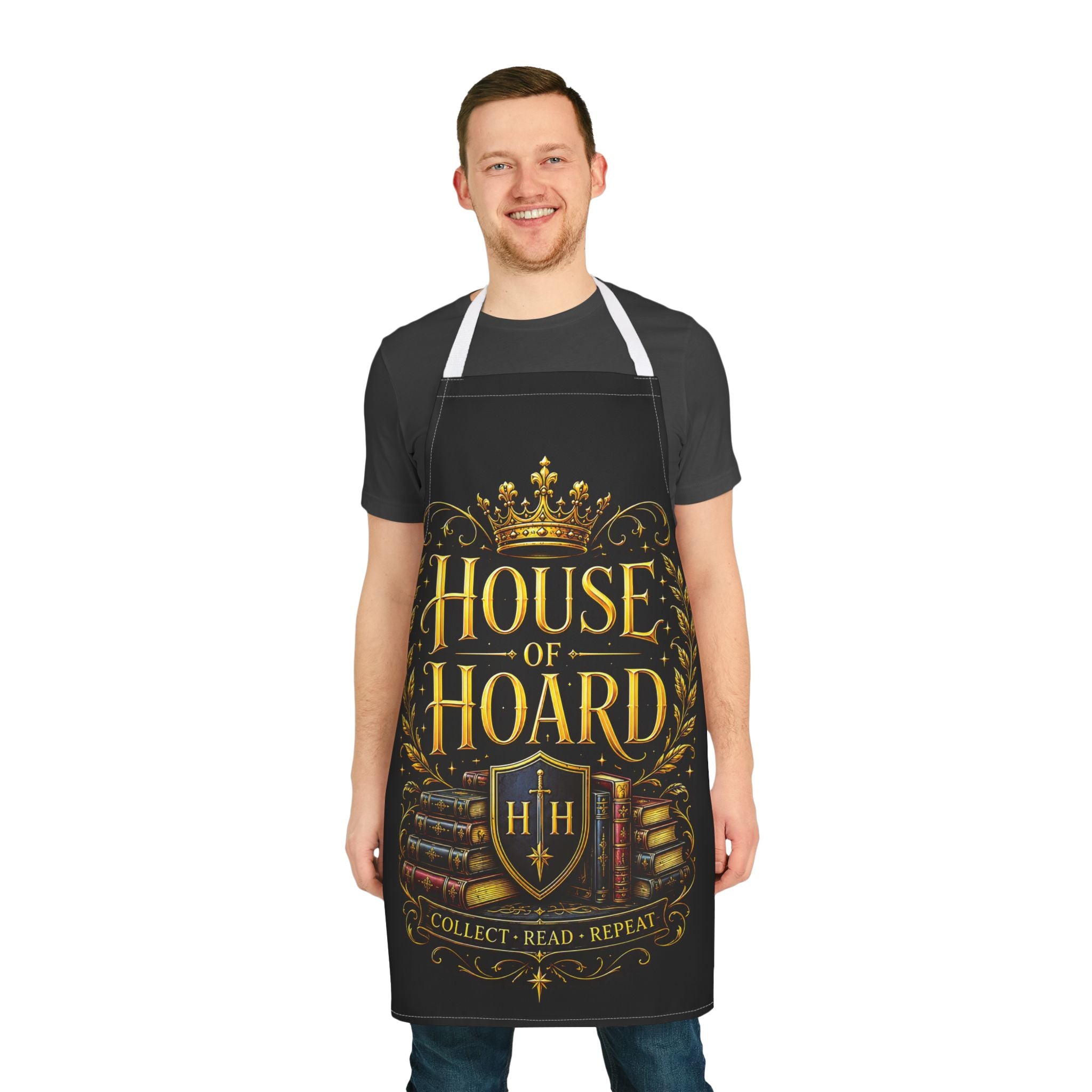Apron — "House of Hoard" Vintage Book Lover Cooking Apron