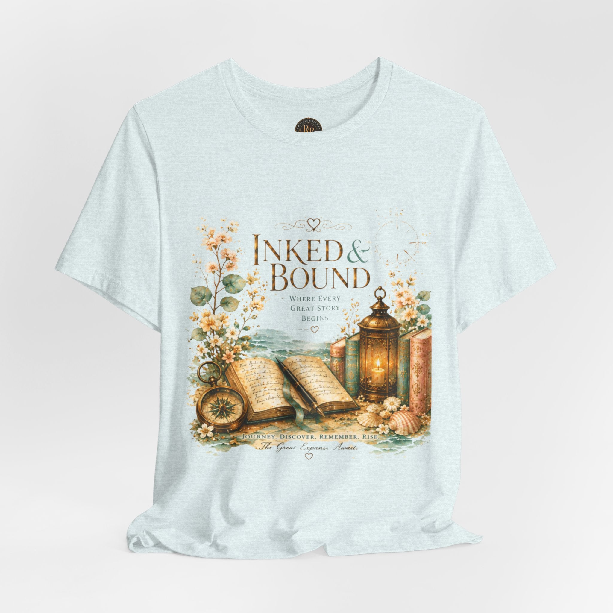 Inked & Bound Vintage Booklover Tee Bronze