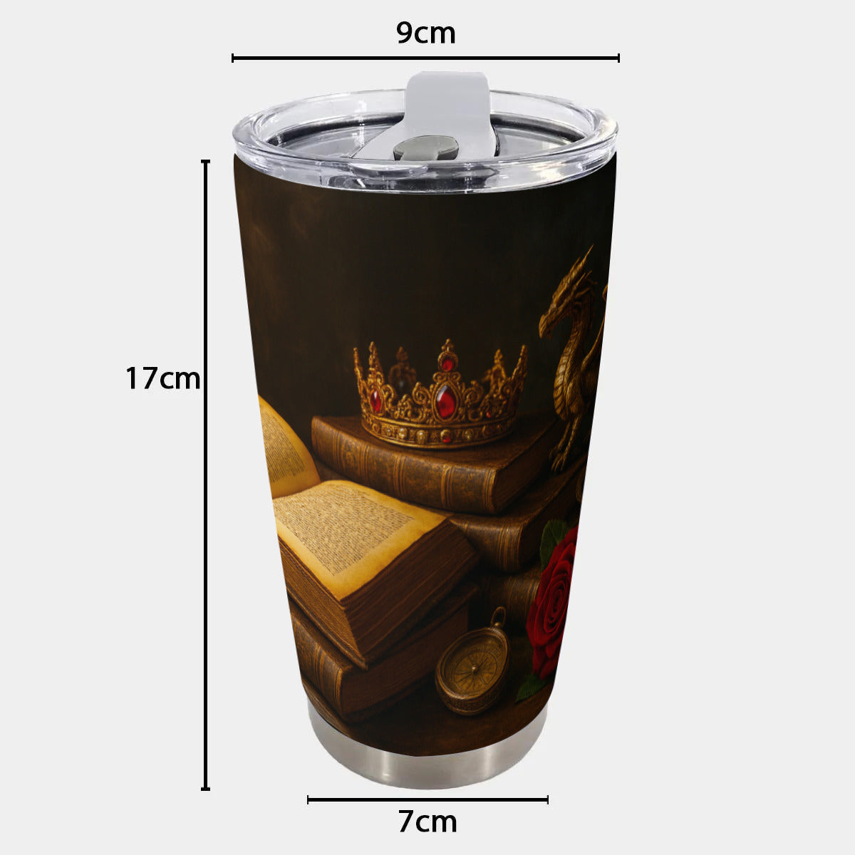 Custom 20OZ Tumbler With Sliding Lid Printed in USA