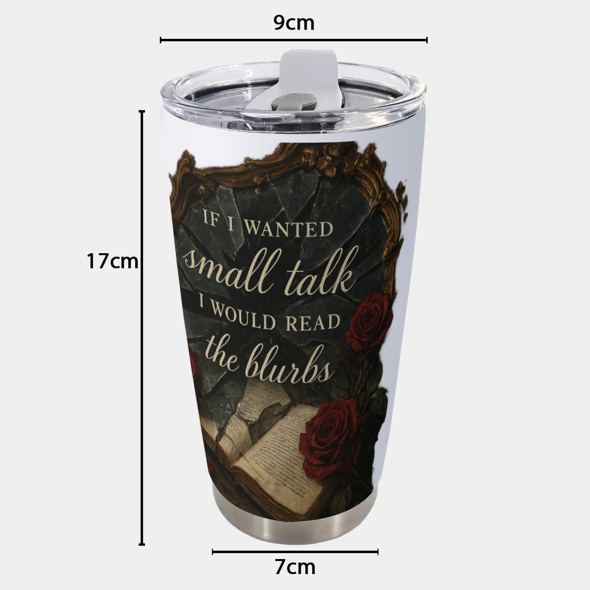 Custom 20OZ Tumbler With Sliding Lid Printed in USA