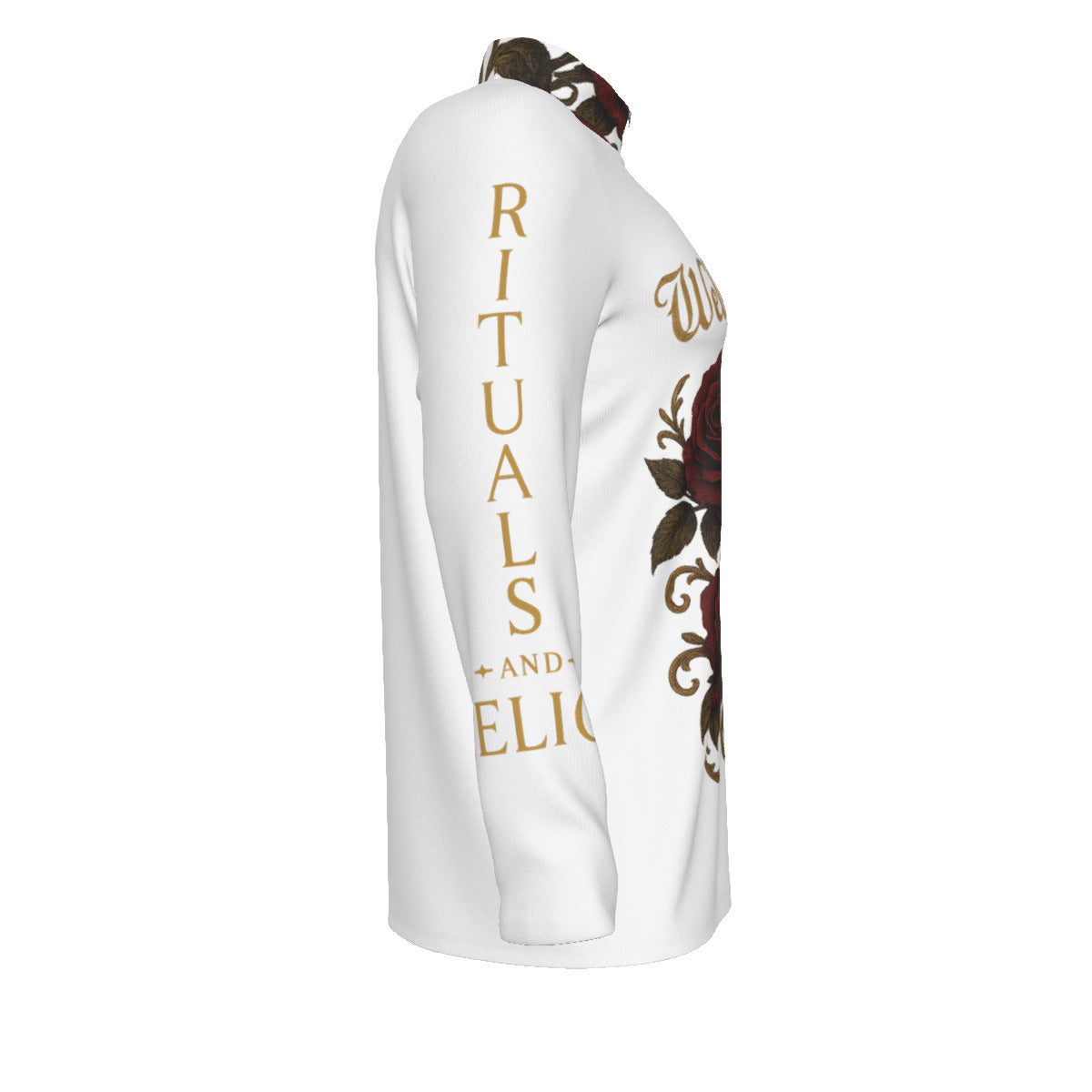All-Over Print Men's Sports Collar Jersey With Long Sleeve| Interlock