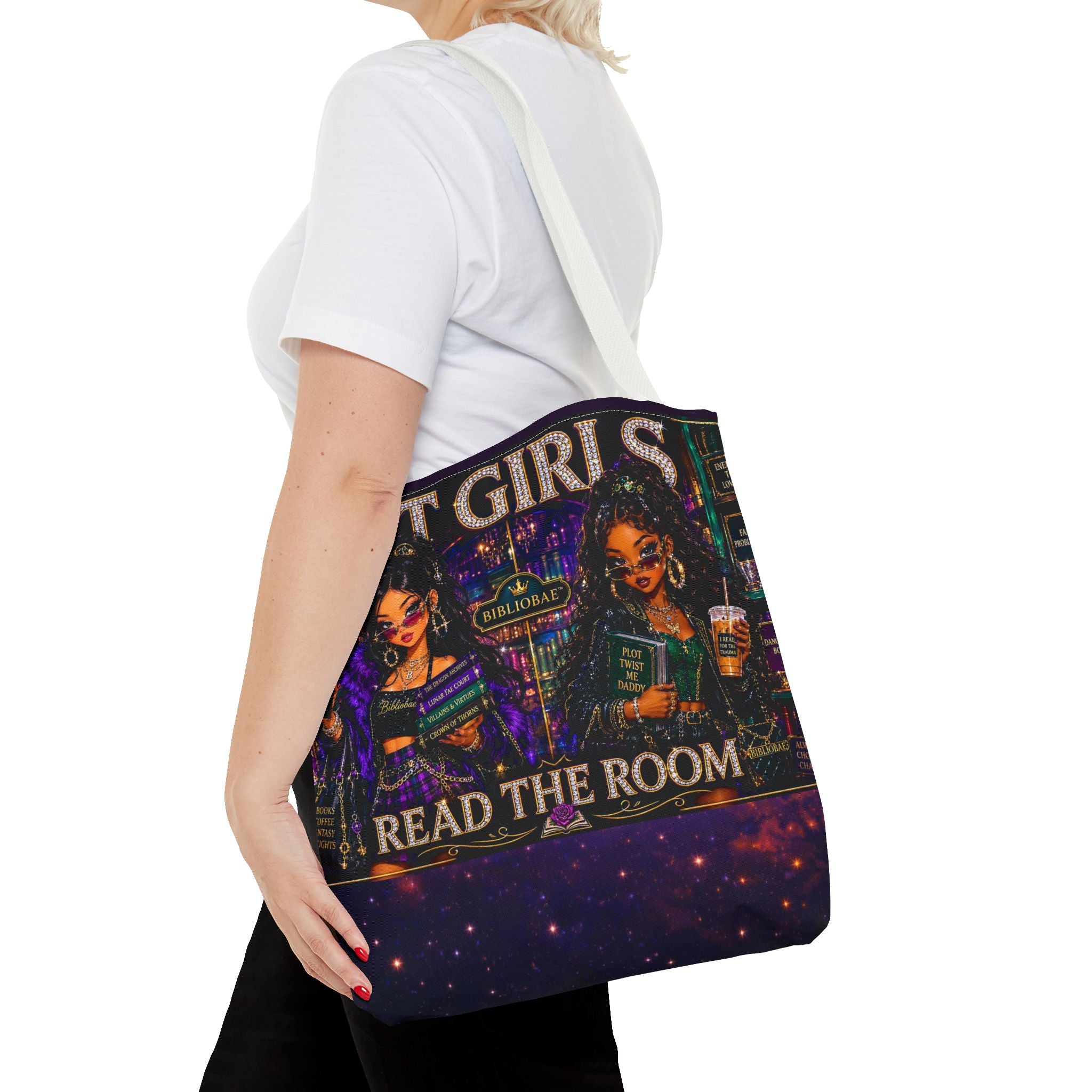 Tote Bag — 'Lit Girls Read the Room' Book Club Graphic Tote