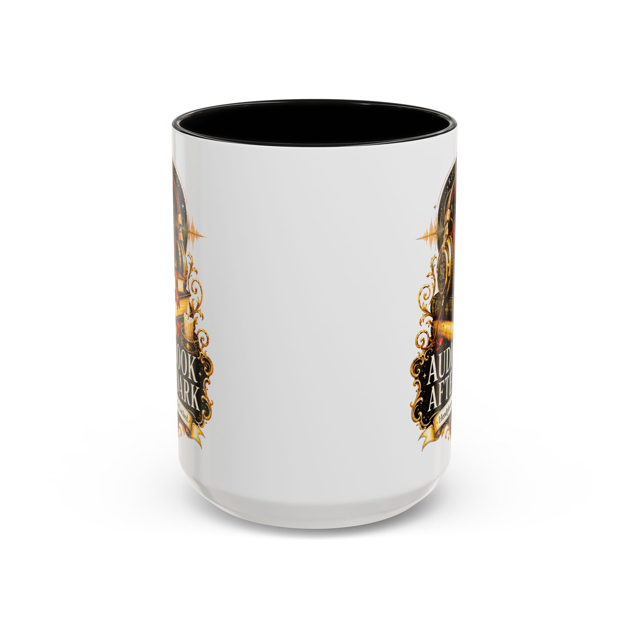 Audiobook After Dark Coffee Mug — Headphones On, Plot Locked (Accent 11/15oz)