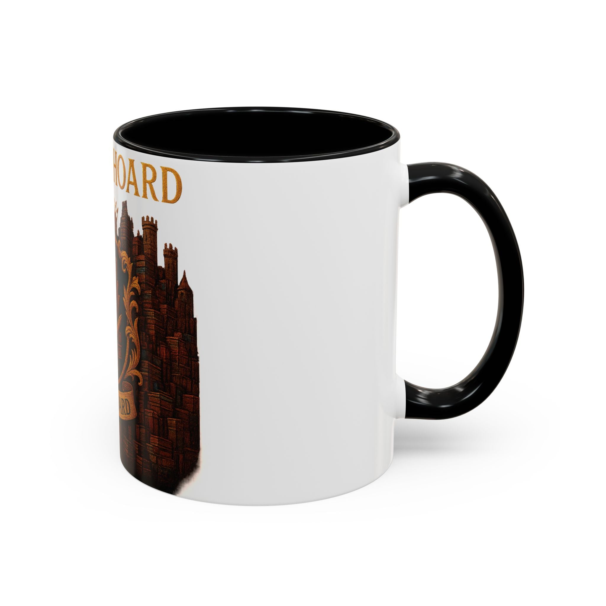 House of Hoard Book Hoard Accent Coffee Mug — Book Lover Novelty Gift (11/15 oz)