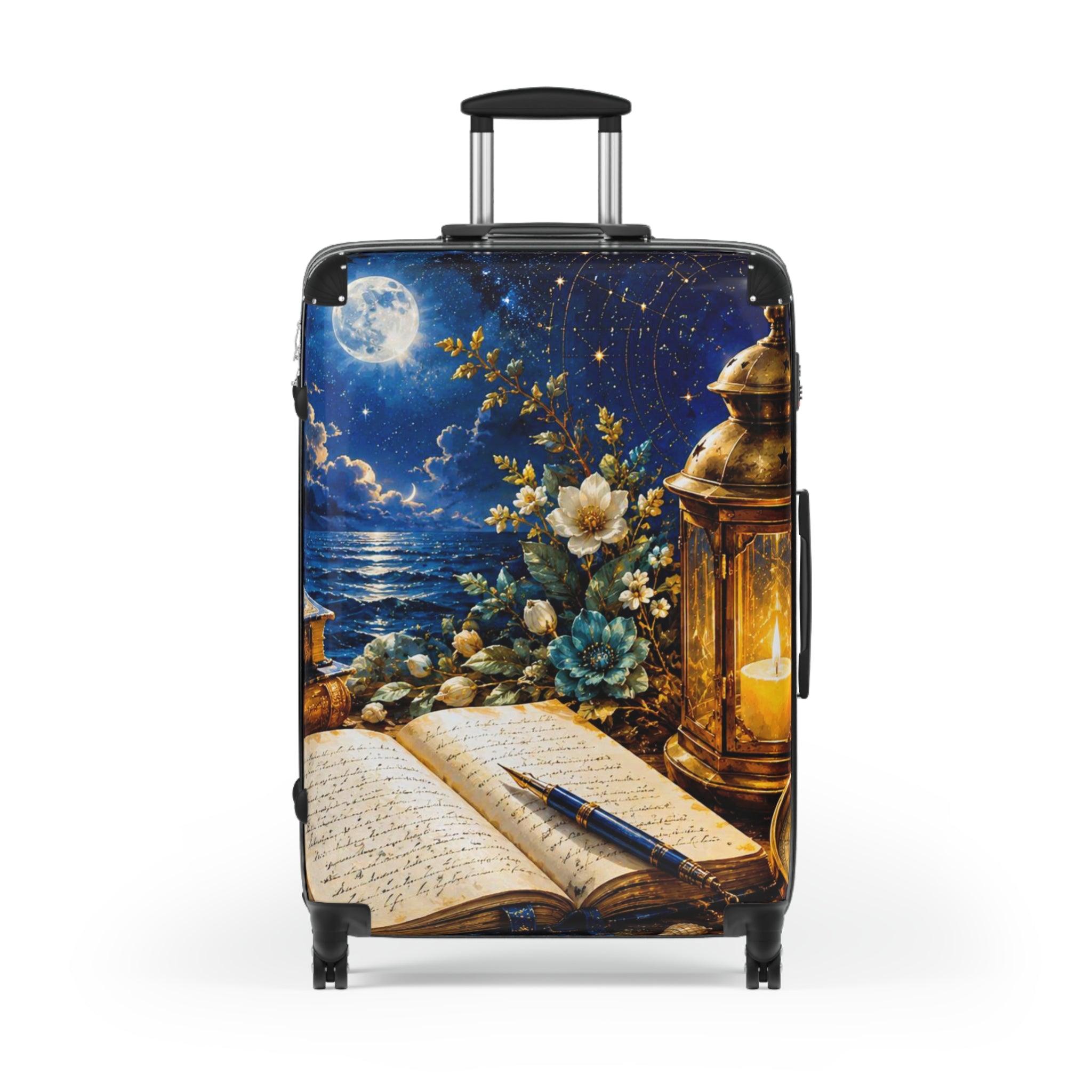 Suitcase — Nautical Night Journal Print Carry-On Luggage