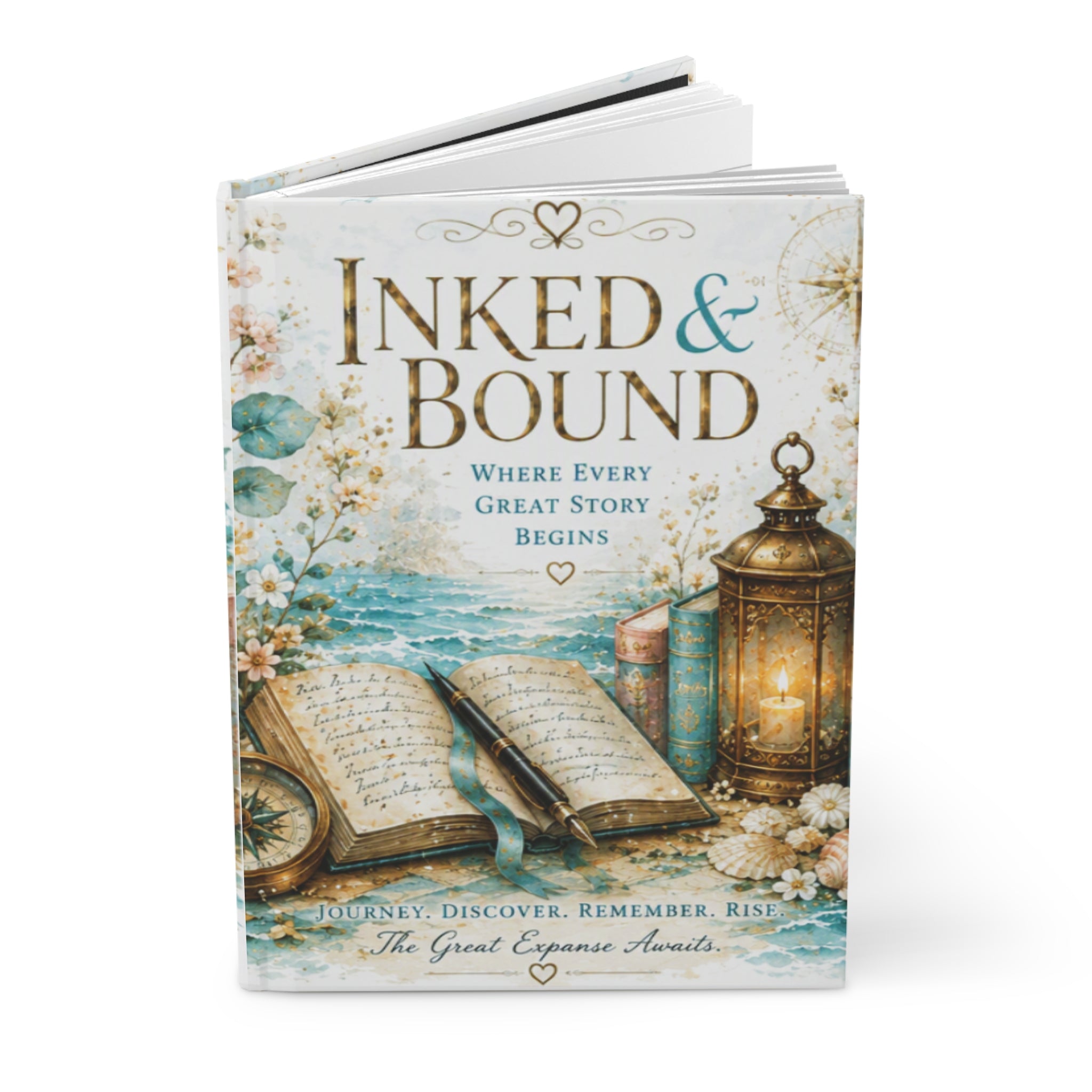 Inked & Bound Hardcover Journal — "Where Every Great Story Begins"
