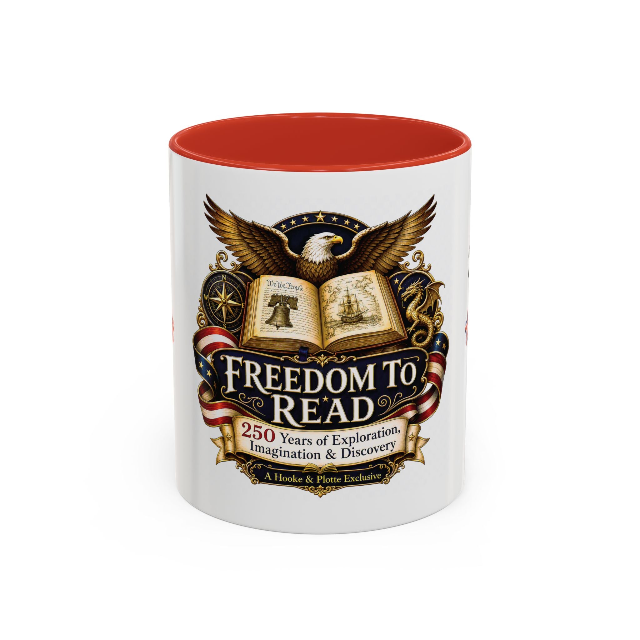 Freedom to Read Coffee Mug — 250 Years of Exploration (2026 Edition)