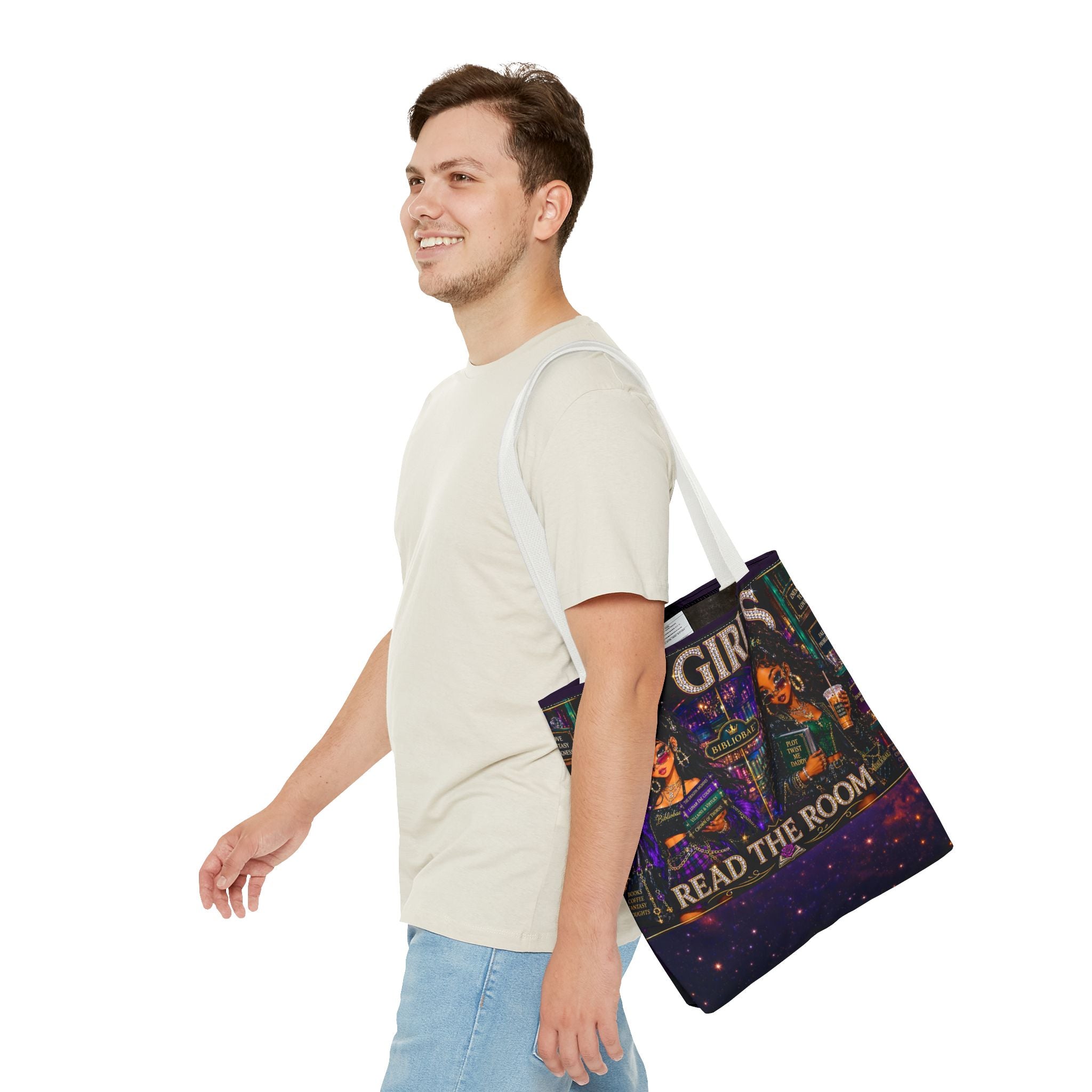 Tote Bag — 'Lit Girls Read the Room' Book Club Graphic Tote