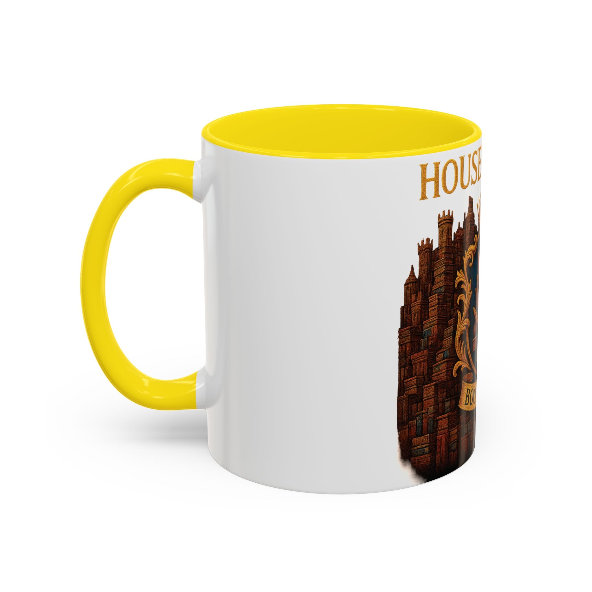 House of Hoard Book Hoard Accent Coffee Mug — Book Lover Novelty Gift (11/15 oz)
