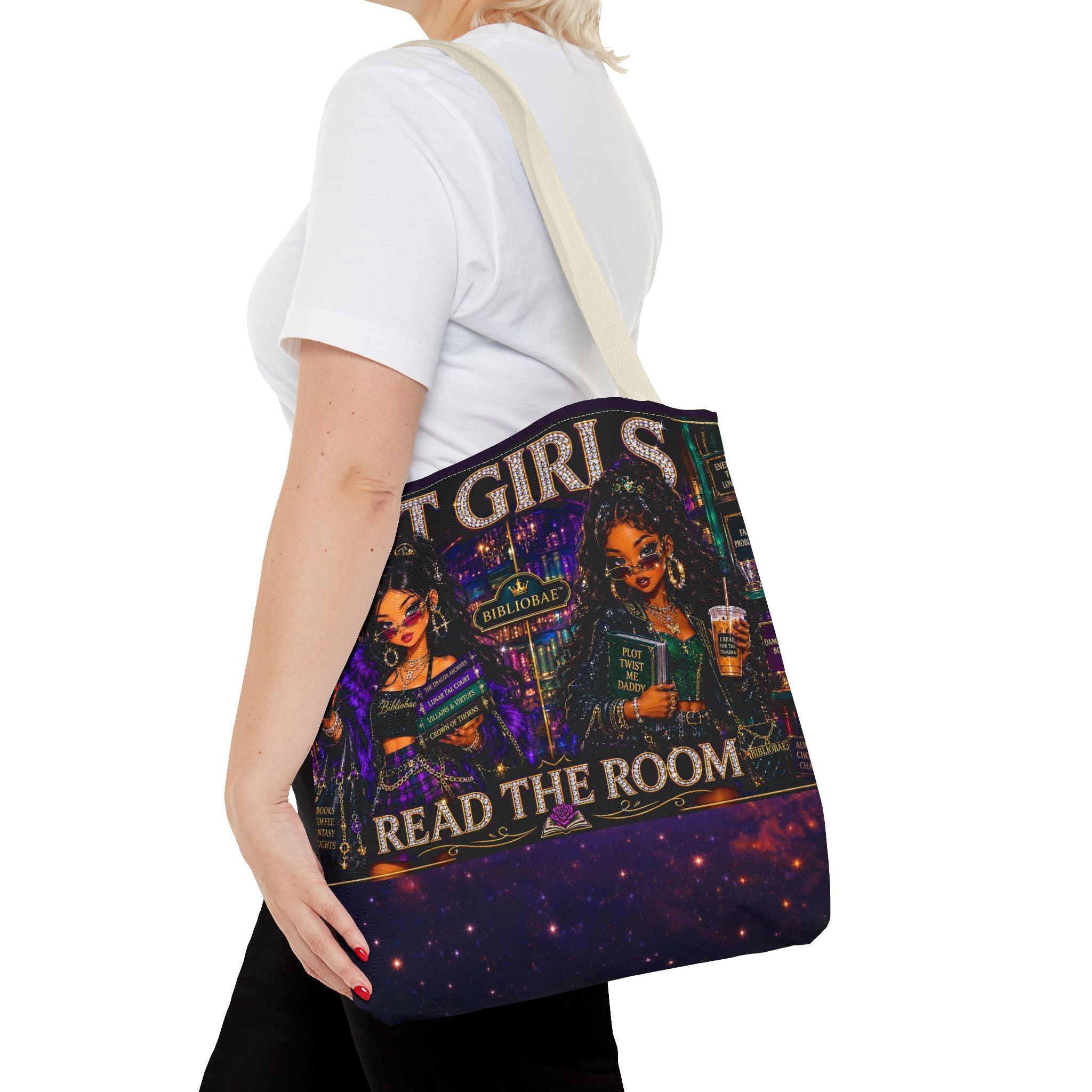 Tote Bag — 'Lit Girls Read the Room' Book Club Graphic Tote