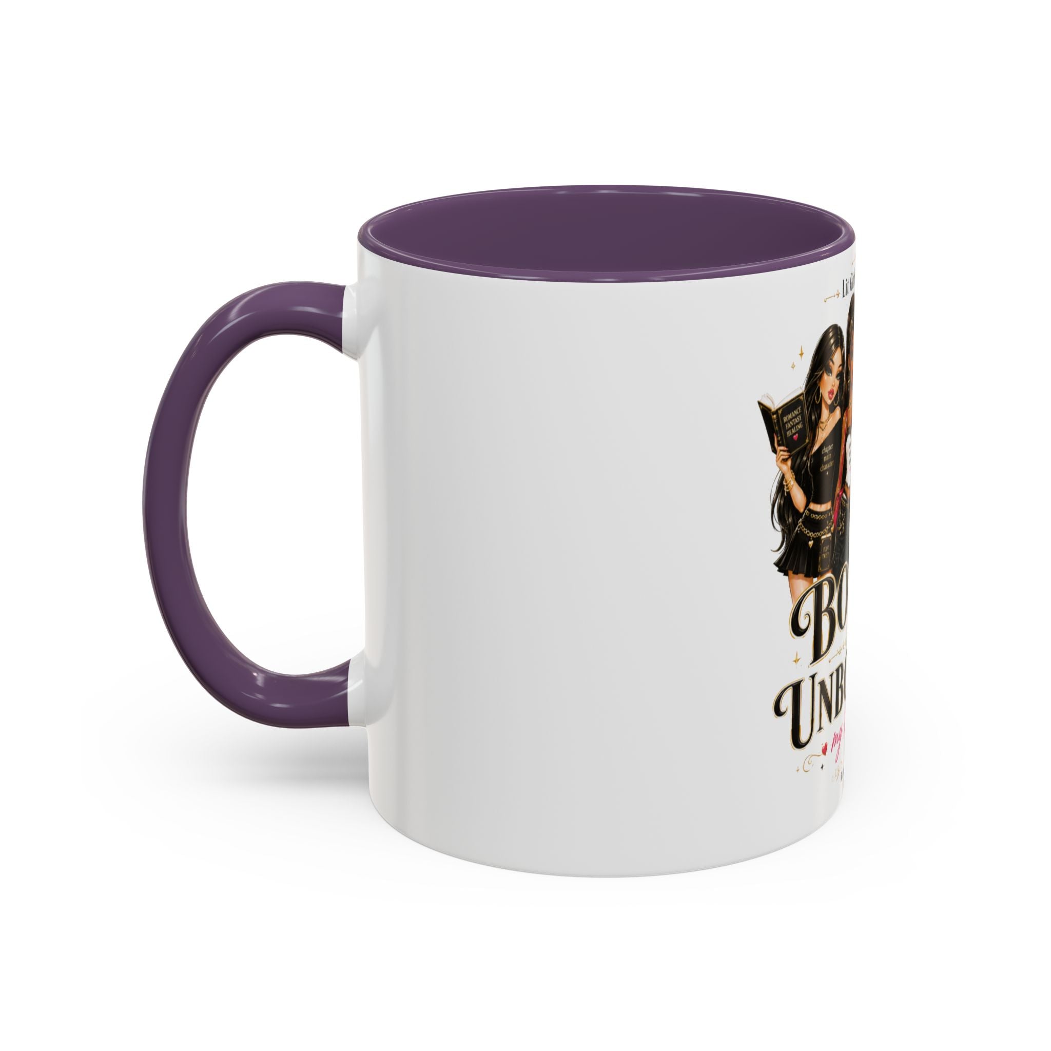 Book'd and Unbother'd Coffee Mug — Funny Book Lover Gift
