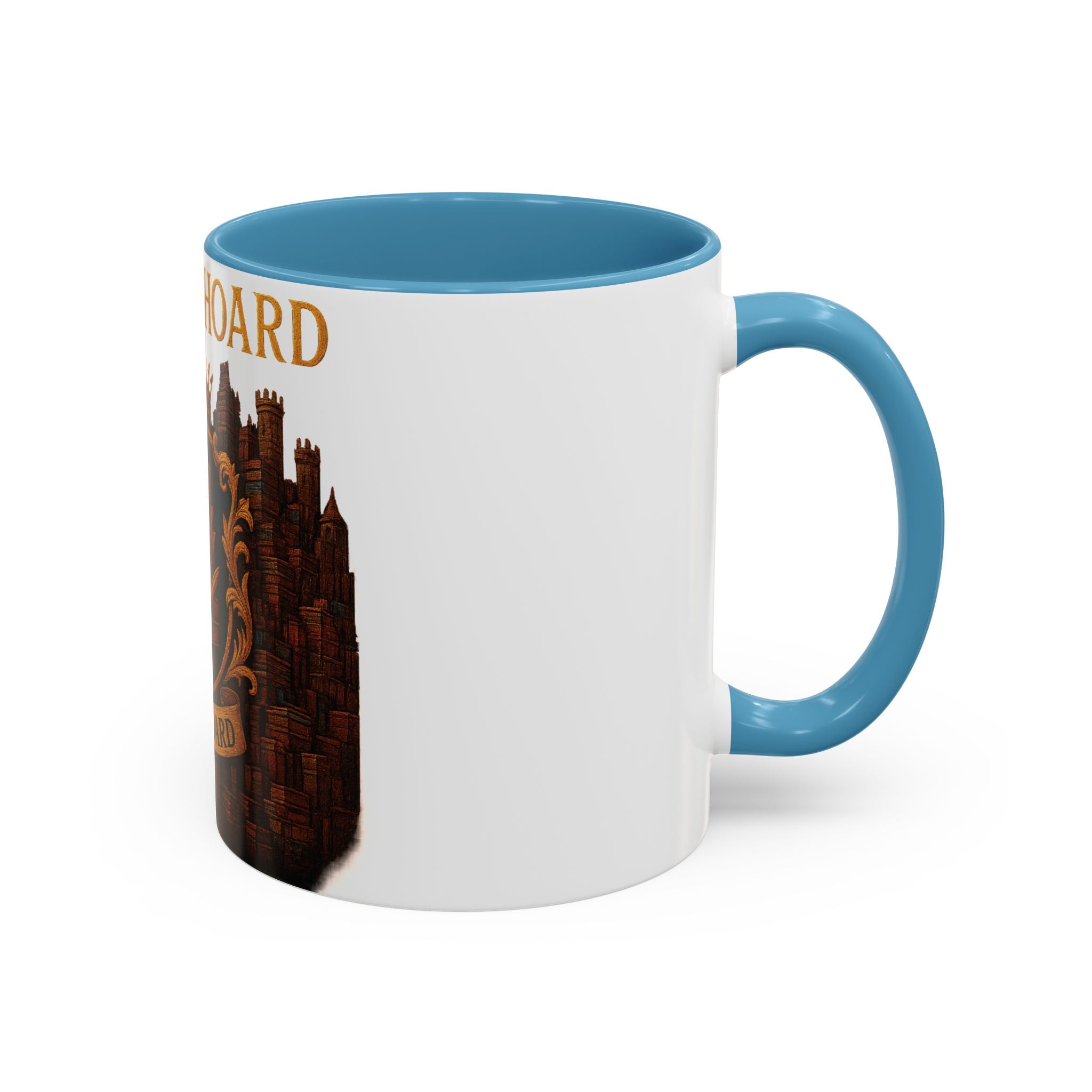 House of Hoard Book Hoard Accent Coffee Mug — Book Lover Novelty Gift (11/15 oz)