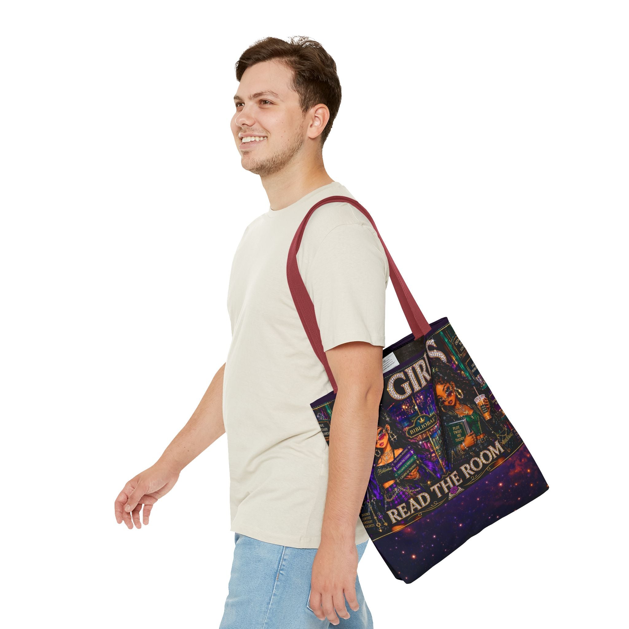 Tote Bag — 'Lit Girls Read the Room' Book Club Graphic Tote