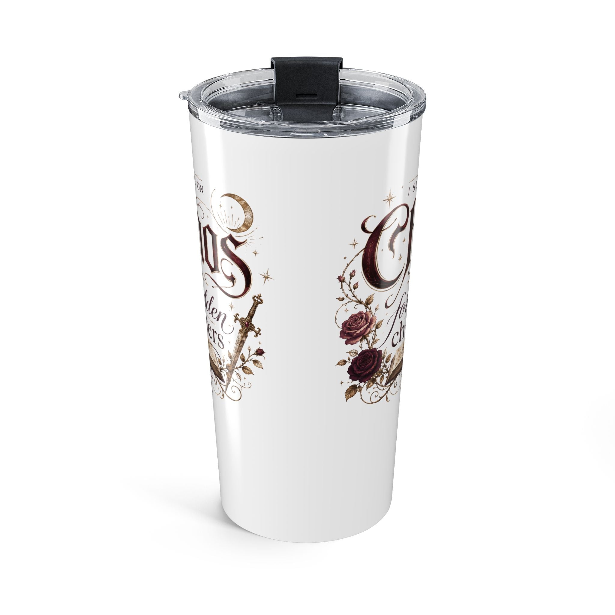 20oz Floral 'Chaos Doesn't Care' Stainless Tumbler
