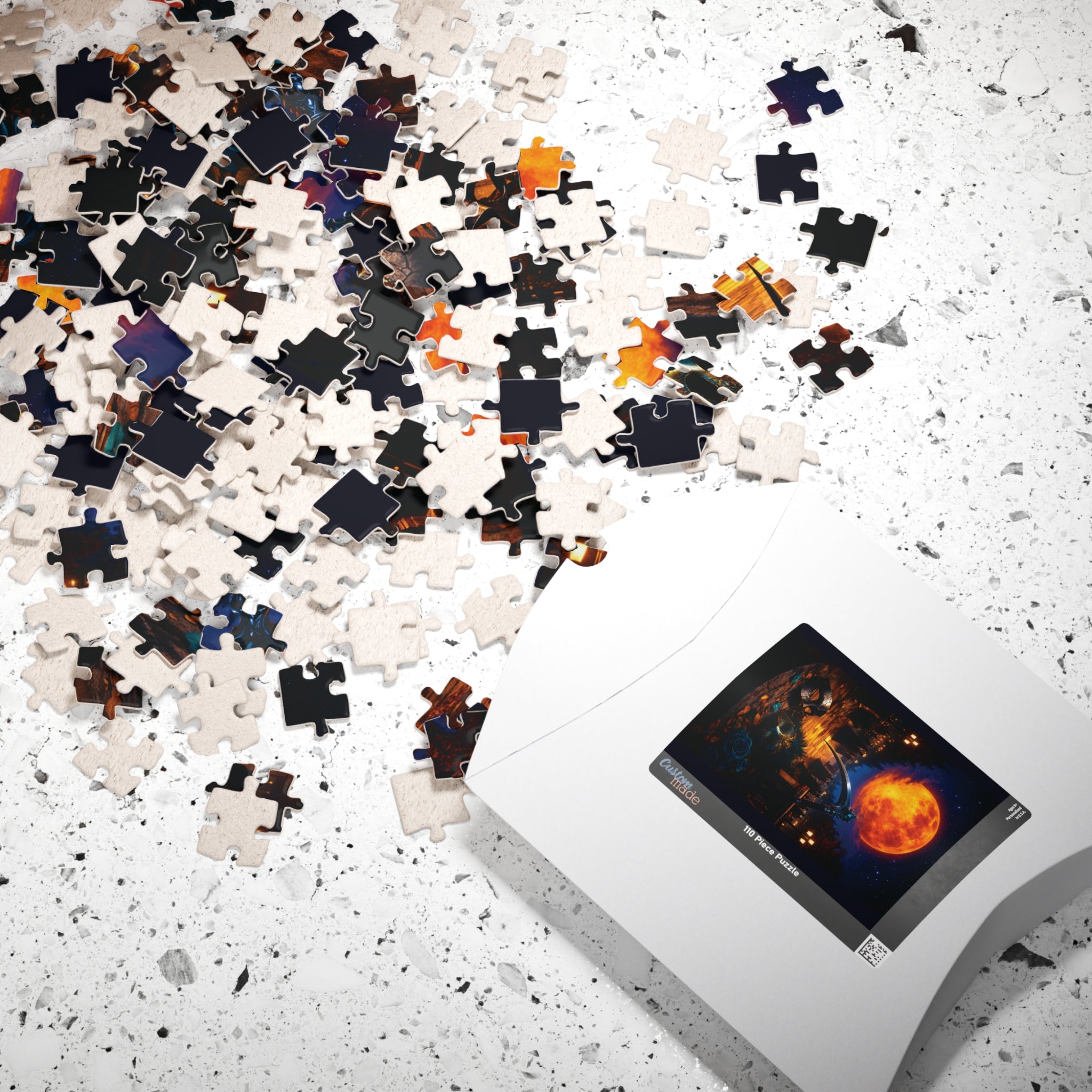 Halloween Night Puzzle — Spooky Pumpkin Moon Jigsaw (110–1014 pcs)