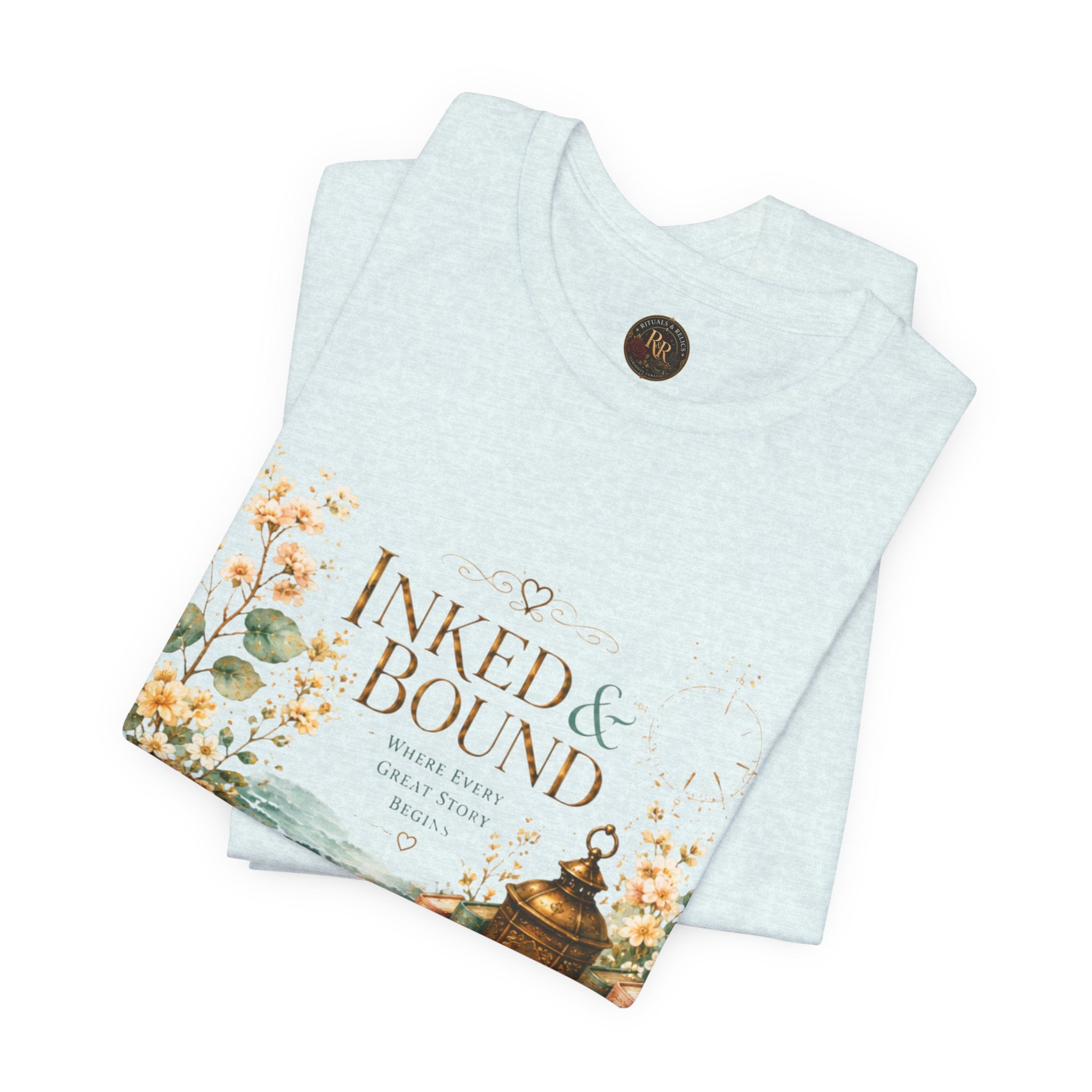 Inked & Bound Vintage Booklover Tee Bronze
