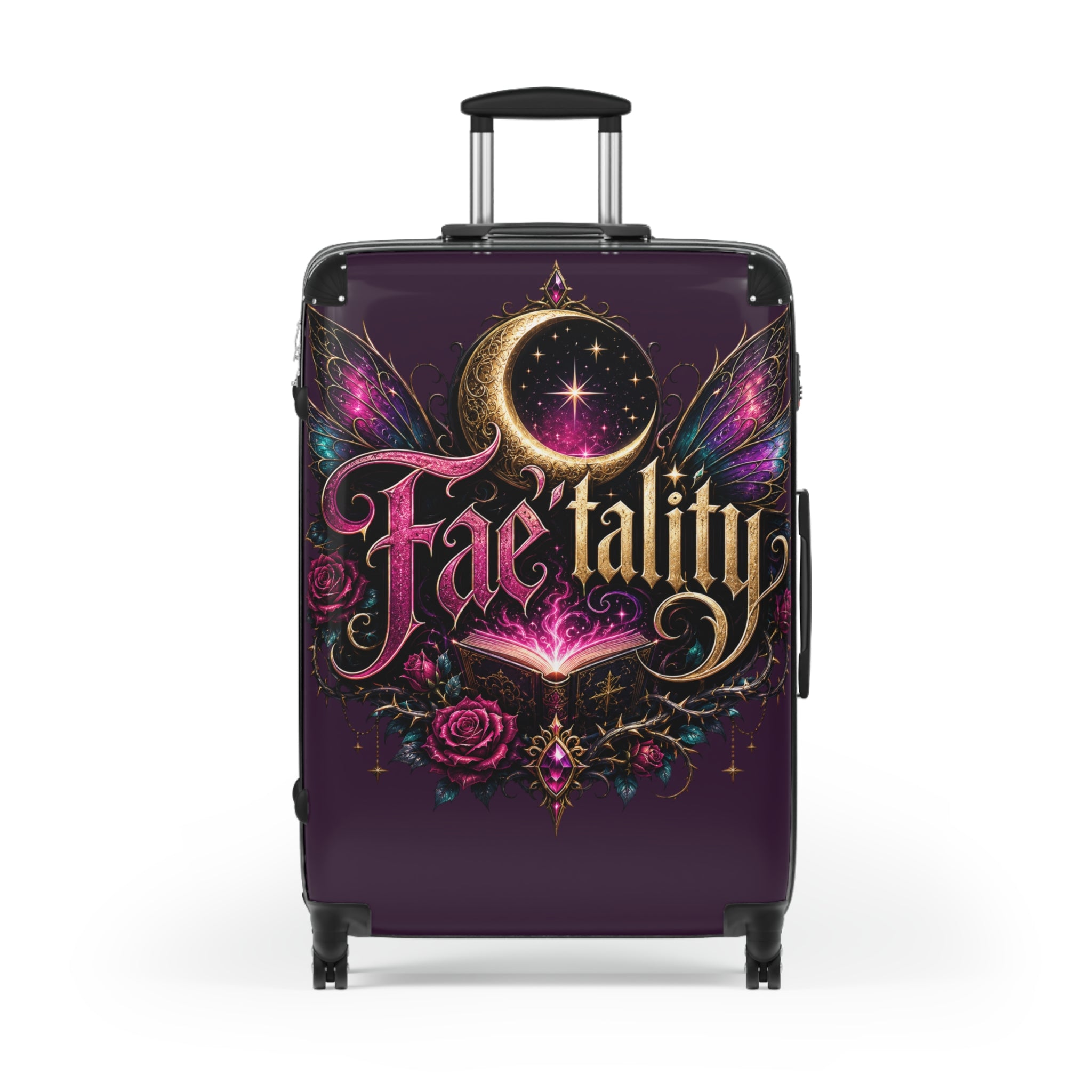 Fae-tality Carry-On Suitcase — Magical Moonlight Fairy Travel Luggage