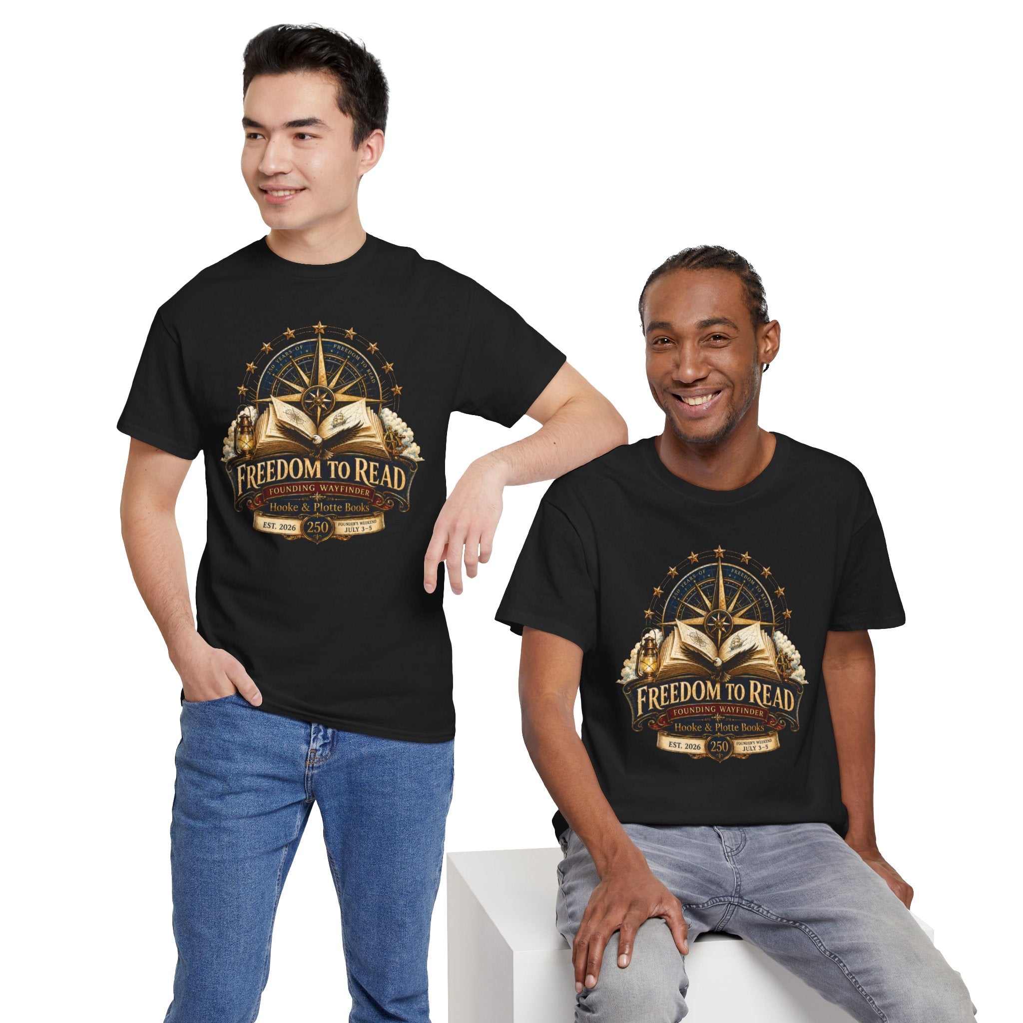 Freedom to Read T-Shirt — Vintage Book Lover Tee (Banned Books Awareness)
