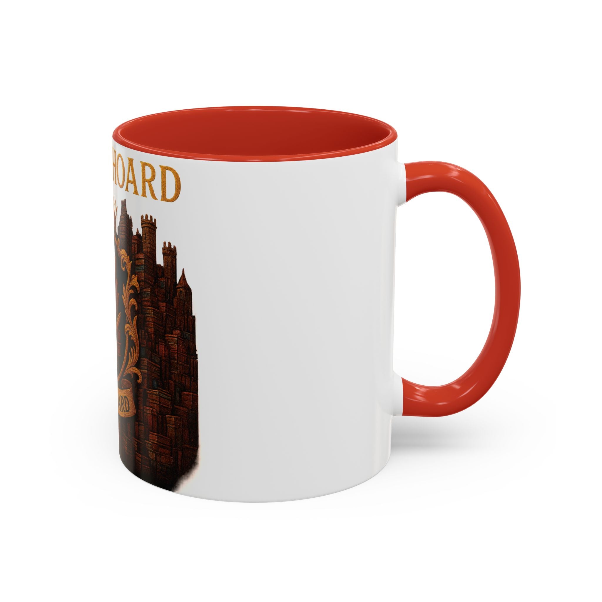 House of Hoard Book Hoard Accent Coffee Mug — Book Lover Novelty Gift (11/15 oz)