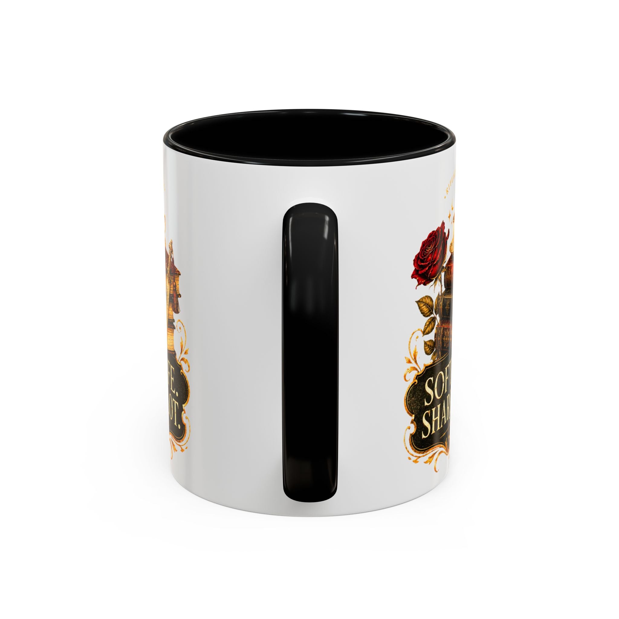 Soft Life, Sharp Plot Accent Coffee Mug — Literary Witchy Booklover Gift (11/15oz)