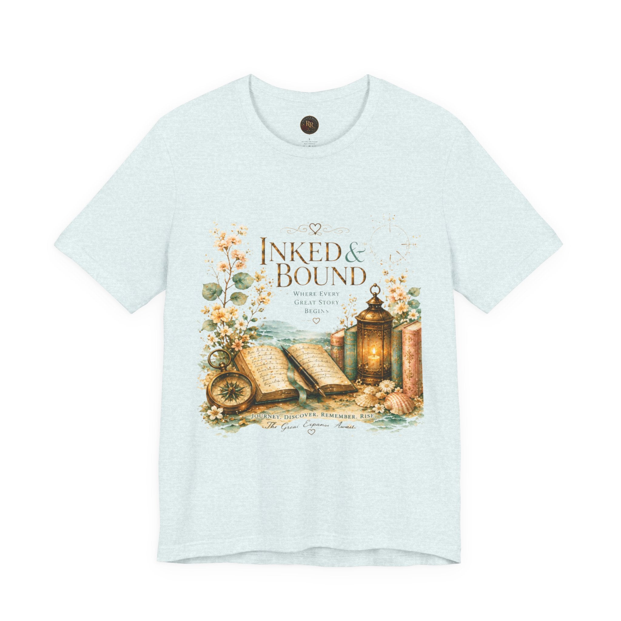 Inked & Bound Vintage Booklover Tee Bronze
